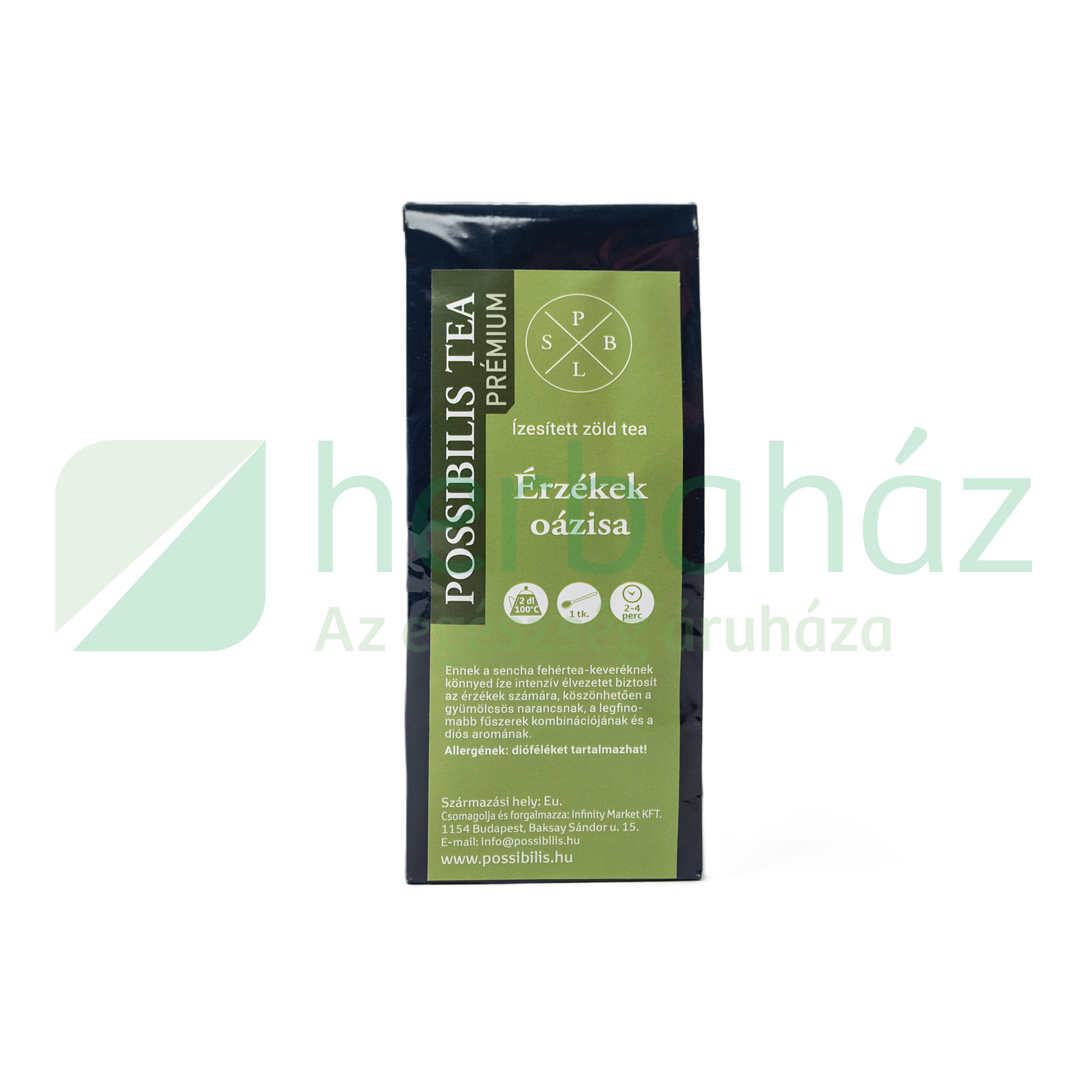 POSSIBILIS ÍZESÍTETT ZÖLD TEA ÉRZÉKEK OÁZISA 75G