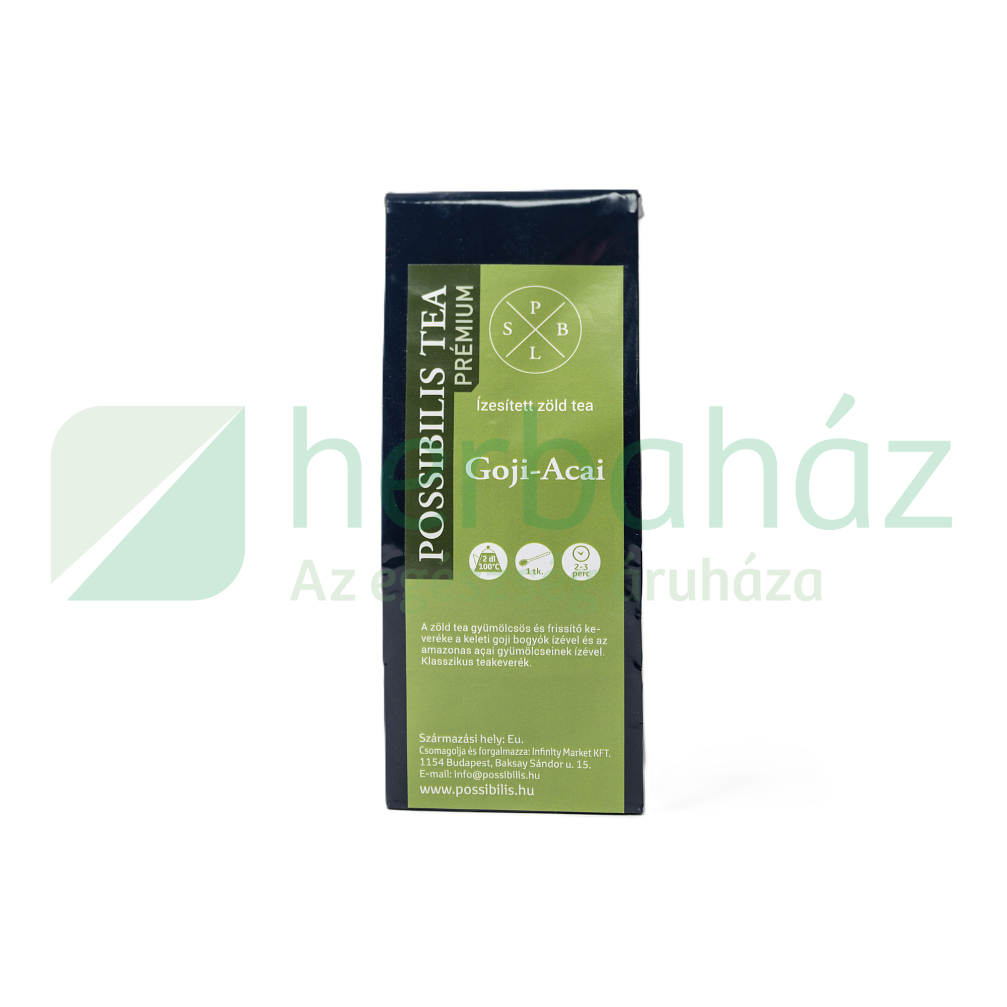 POSSIBILIS ÍZESÍTETT ZÖLD TEA GOJI-ACAI 75G
