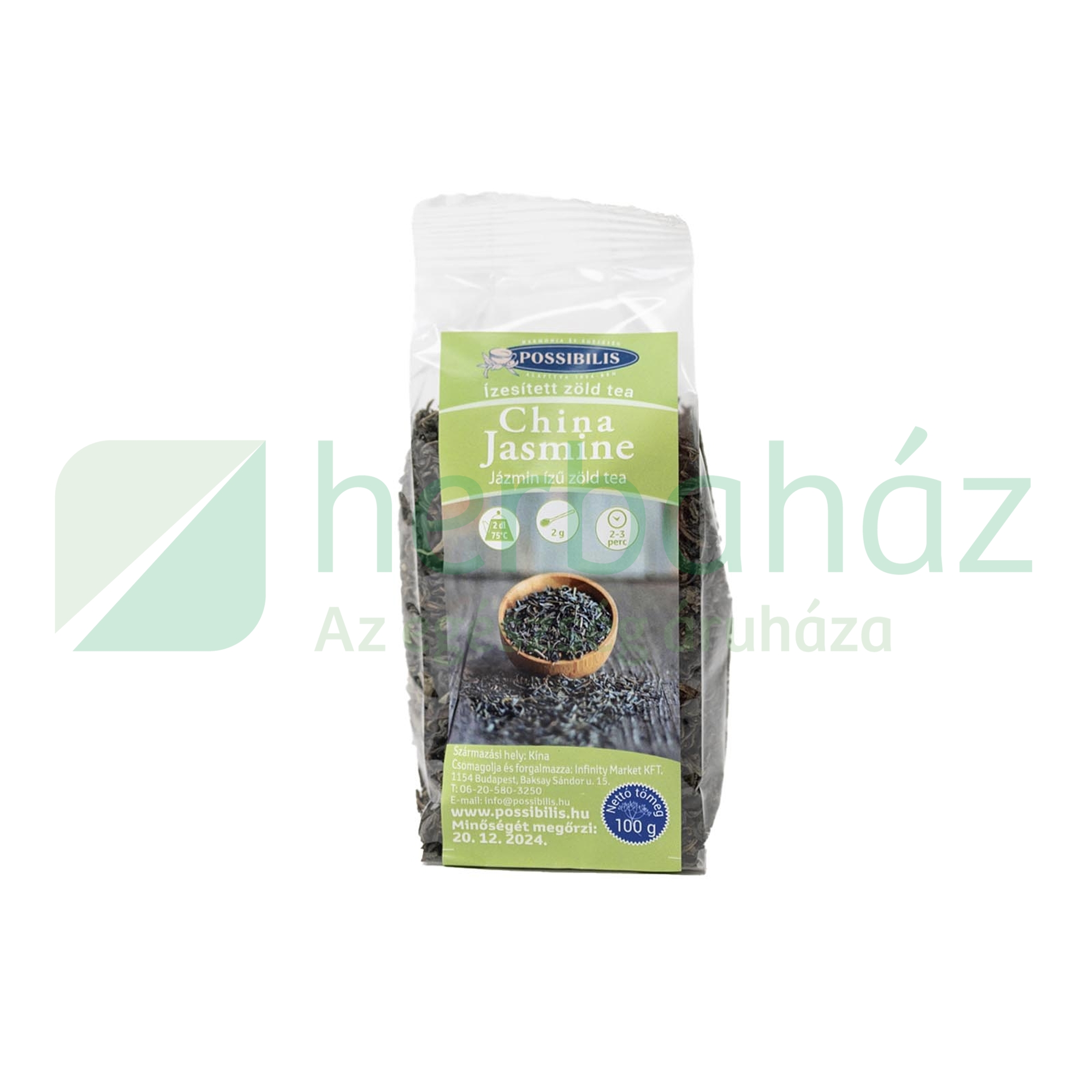 POSSIBILIS TEA CHINA JASMINE ZÖLD TEA 100G