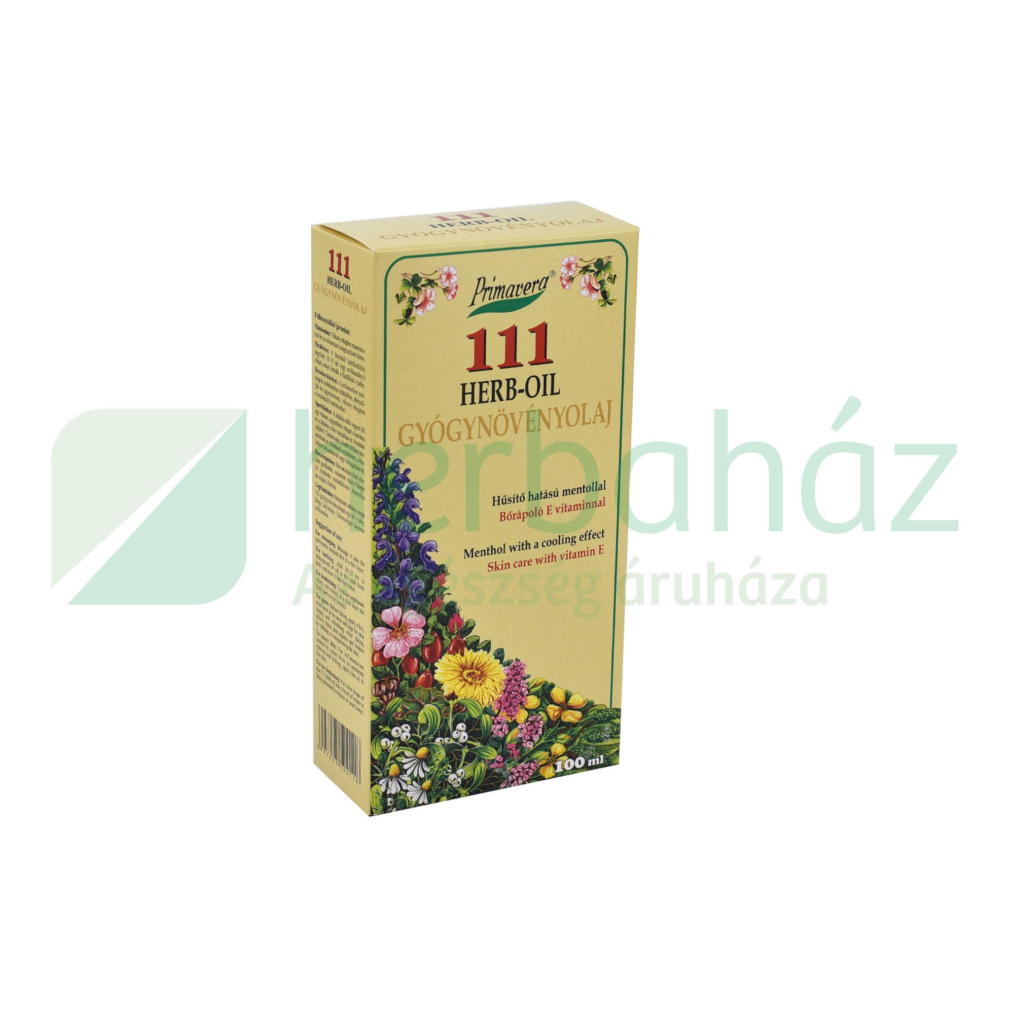 PRIMAVERA 111 GYÓGYNÖVÉNYOLAJ 100ML