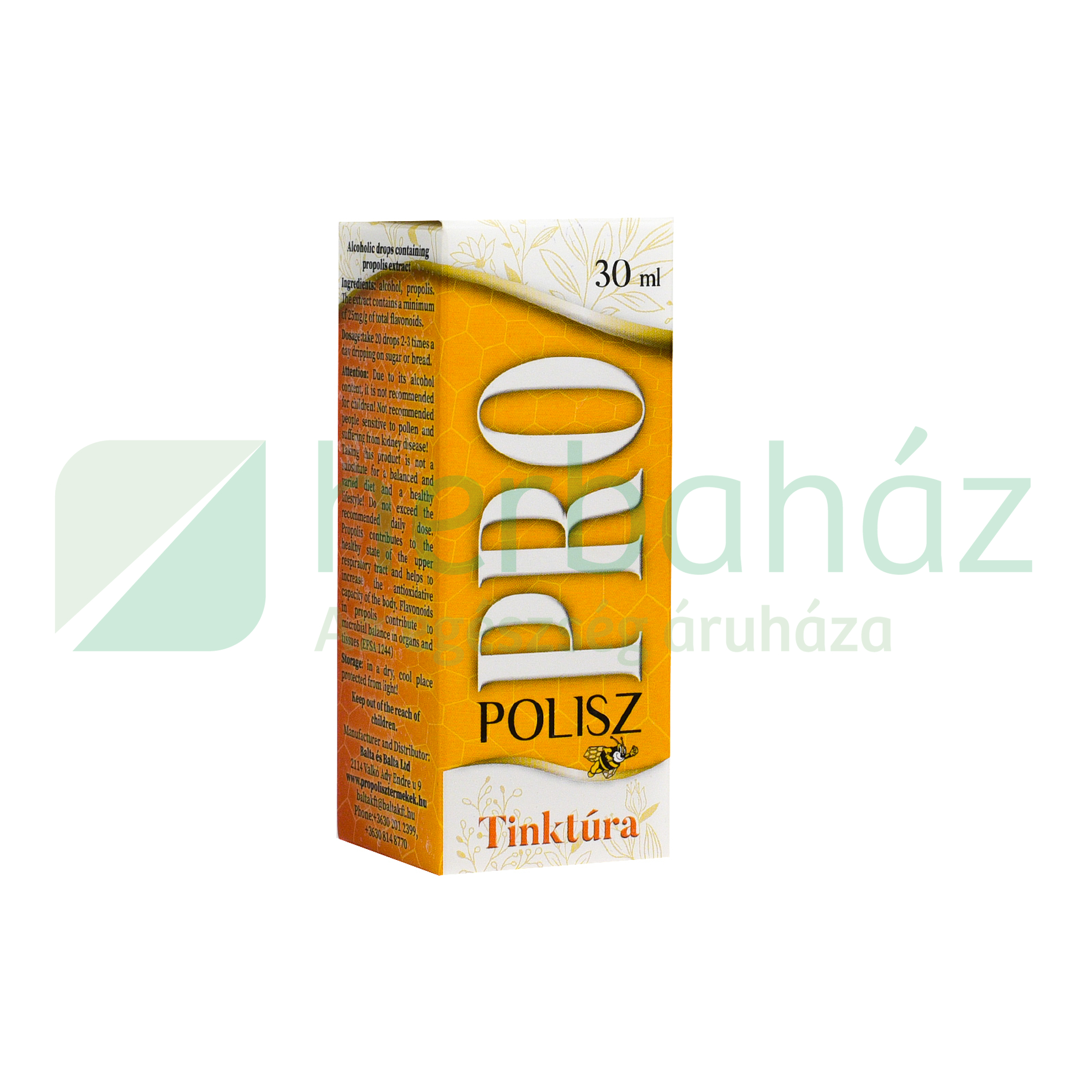 BALTA PROPOLISZ KIVONATOT TARTALMAZÓ ALKOHOLOS CSEPP 30ML