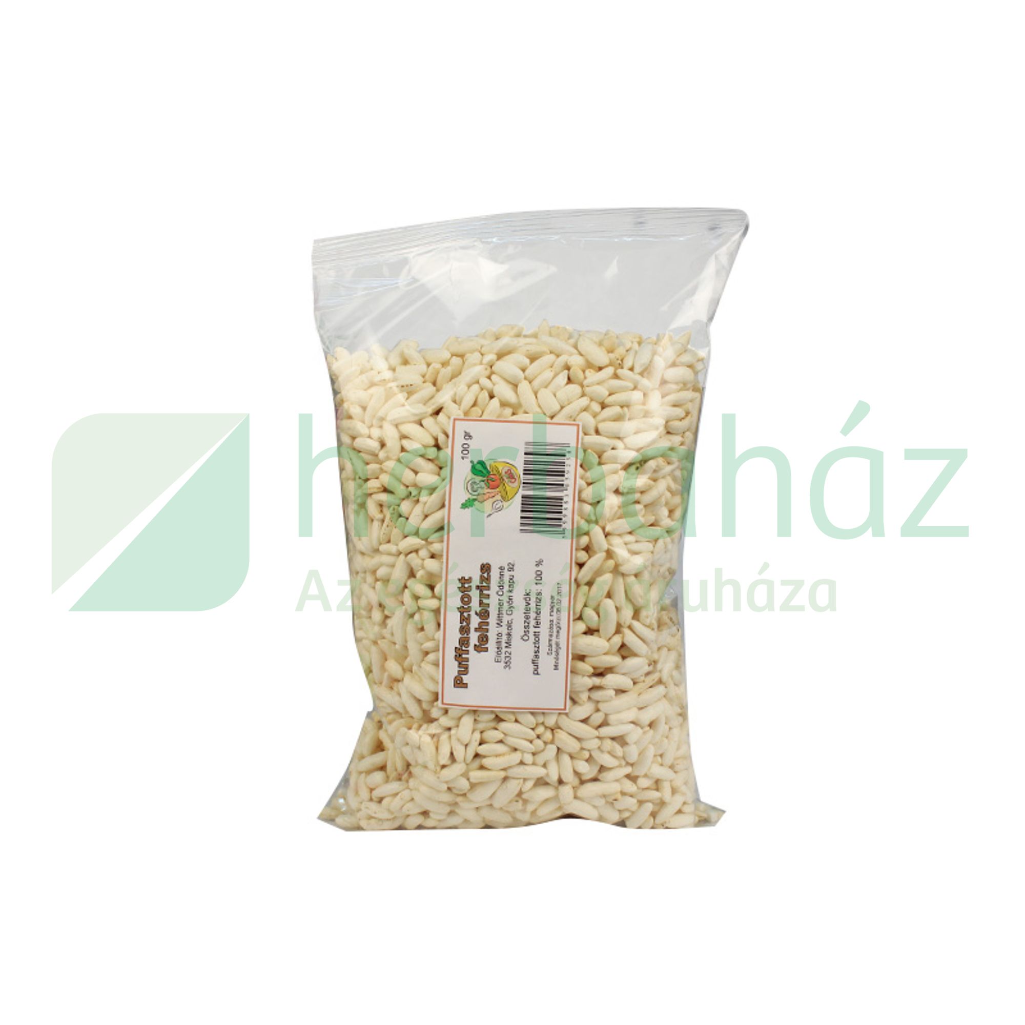 PUFFASZTOTT FEHÉR RIZS 100G