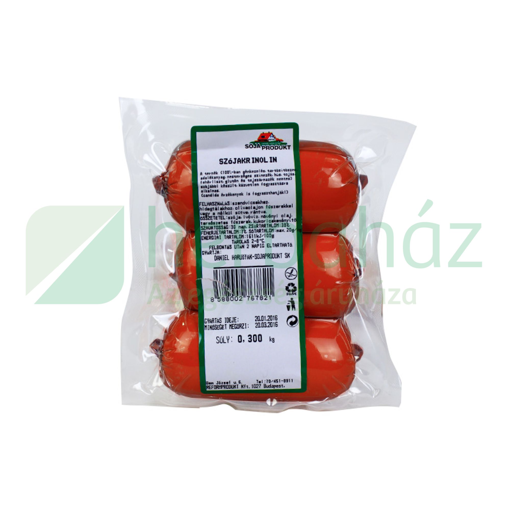 SZÓJAKRINOLIN VEGETÁRIUS (RÖVID) 300G [H]