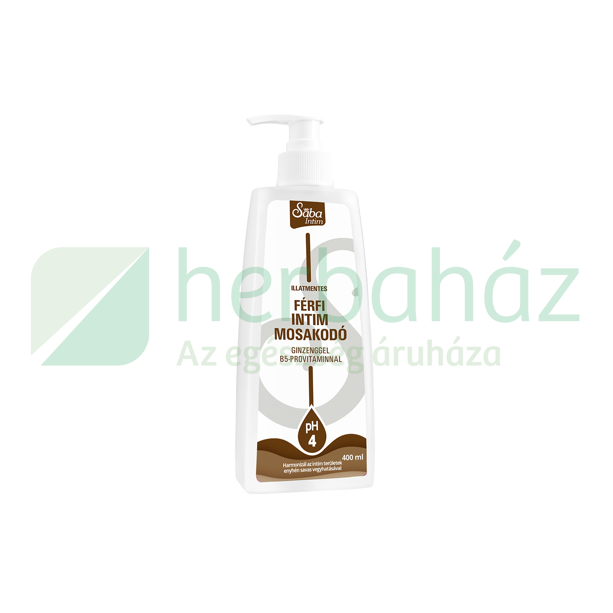SÁBA ILLATMENTES FÉRFI INTIM MOSAKODÓ GINZENGGEL 400ML