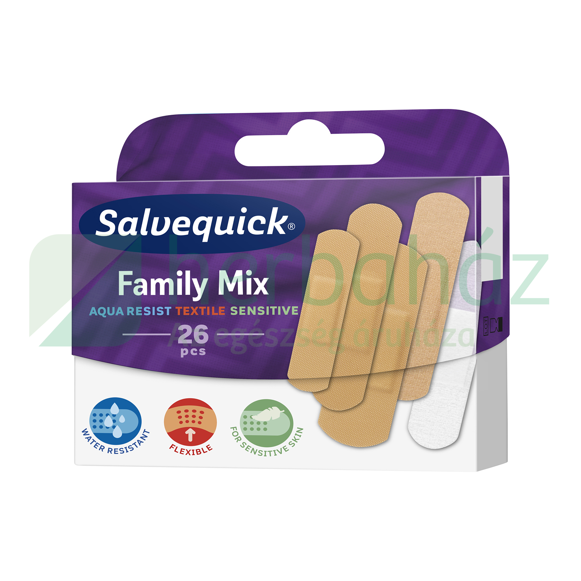 SALVEQUICK SEBTAPASZ MED FAMILY MIX- 596625 26DB