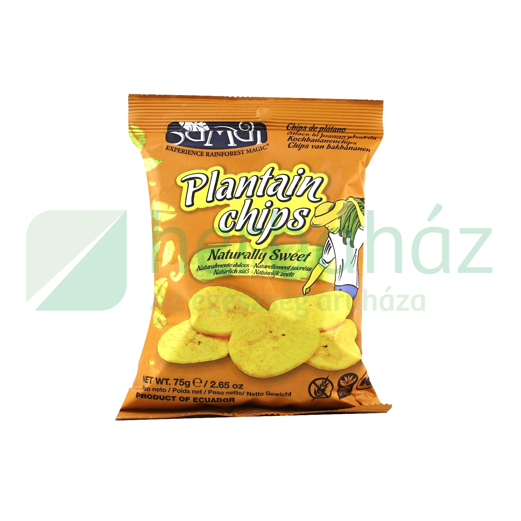 GLUTÉNMENTES SAMAI PLANTAIN (FŐZŐBANÁN) CHIPS NATÚR ÉDES 75G