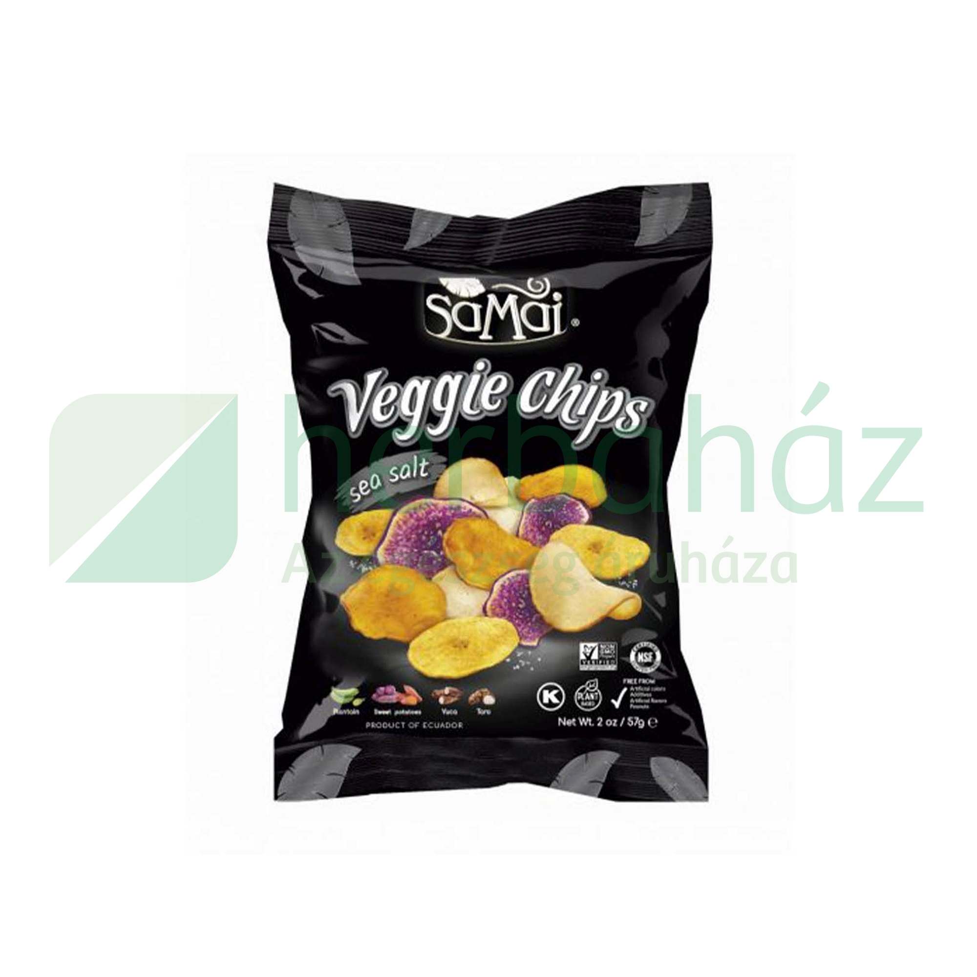 SAMAI RAINFOREST ZÖLDSÉG CHIPS TENGERI SÓS 57G