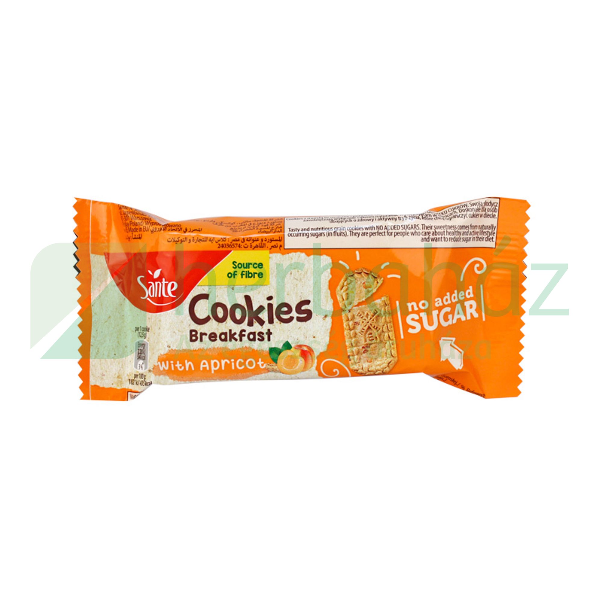 SANTE COOKIES BREAKFAST BARACK HOZZÁADOTT CUKOR NÉLKÜL 50G