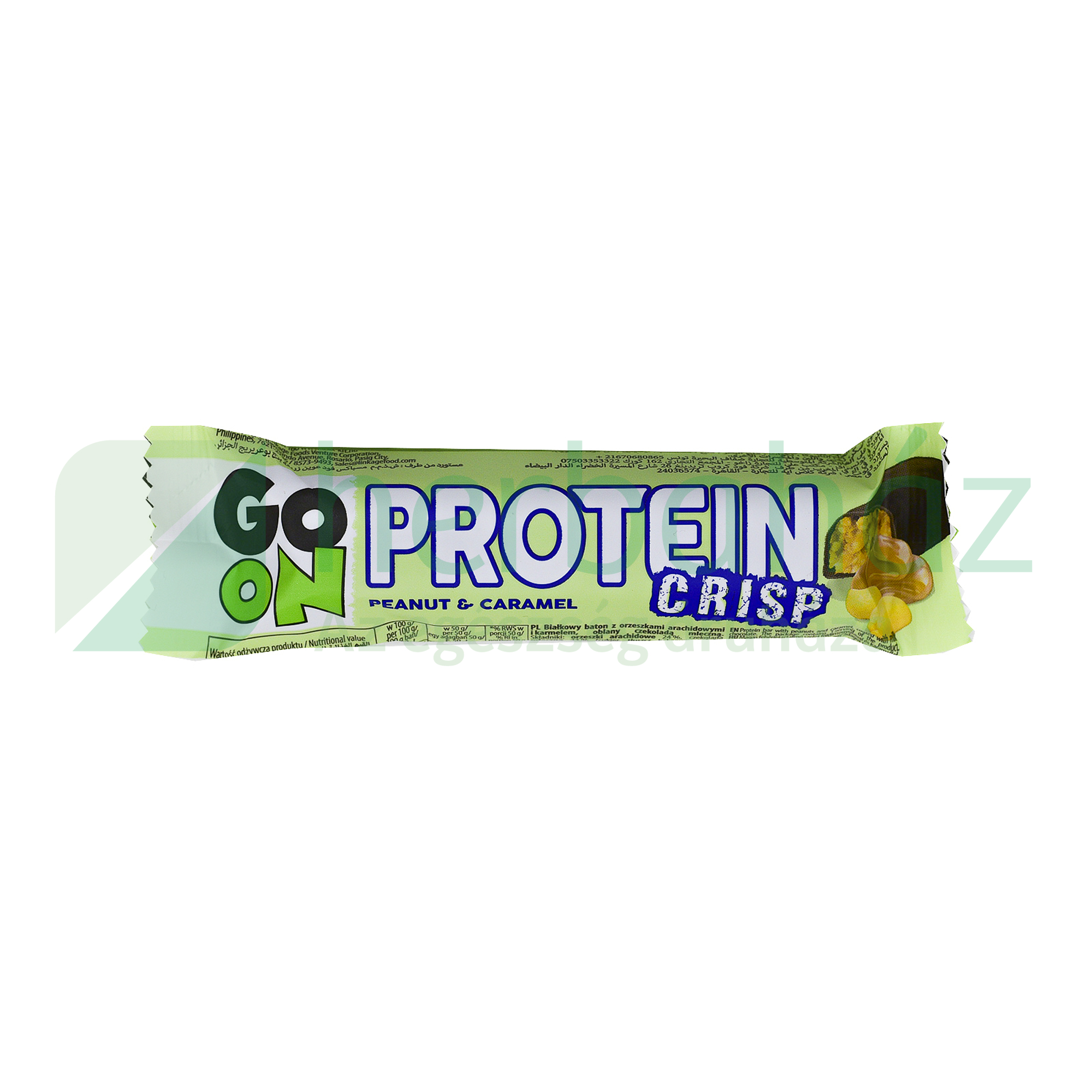 SANTE GO ON CRISP PROTEINSZELET MOGYORÓS-KARAMELLÁS ÍZŰ 50G
