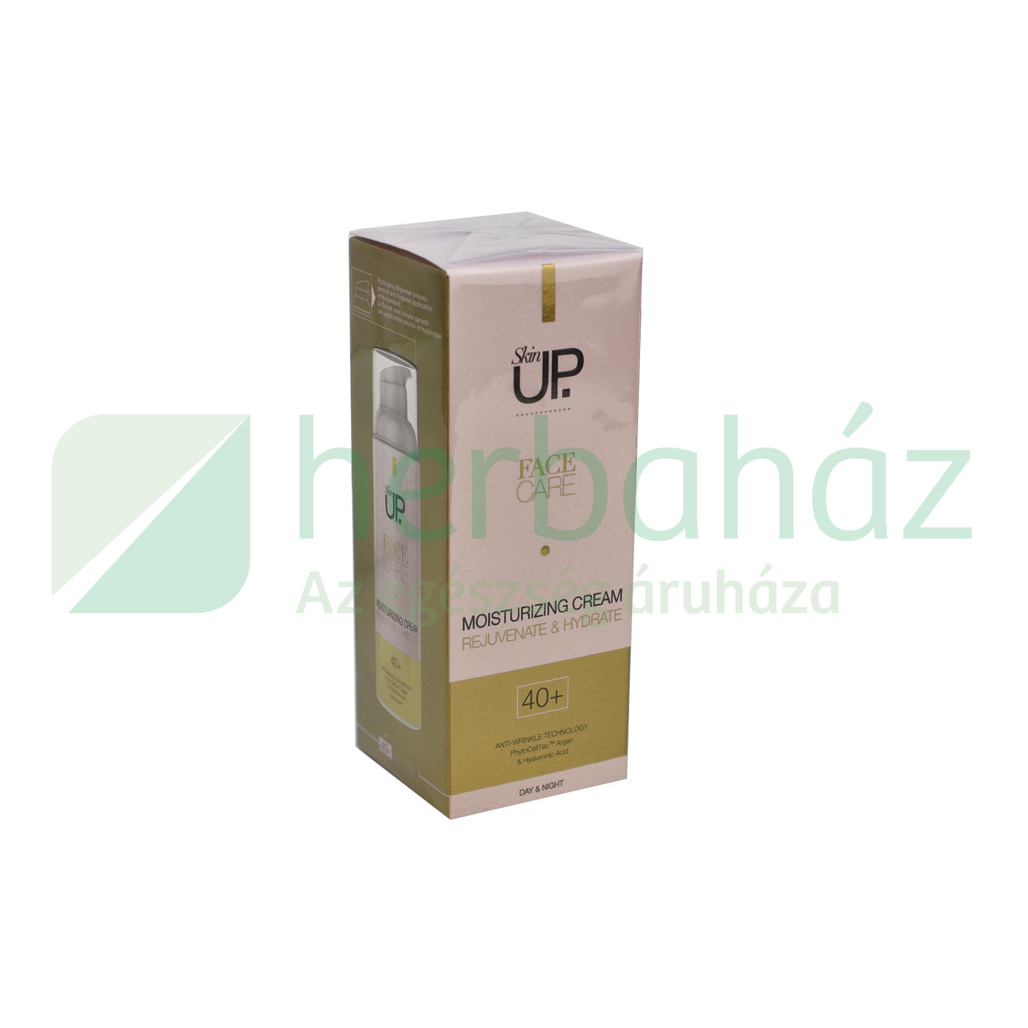 SKIN UP HYALURON+ARGÁN ŐSSEJT PUMPÁS ARCKRÉM 40+ SPF 8 50ML