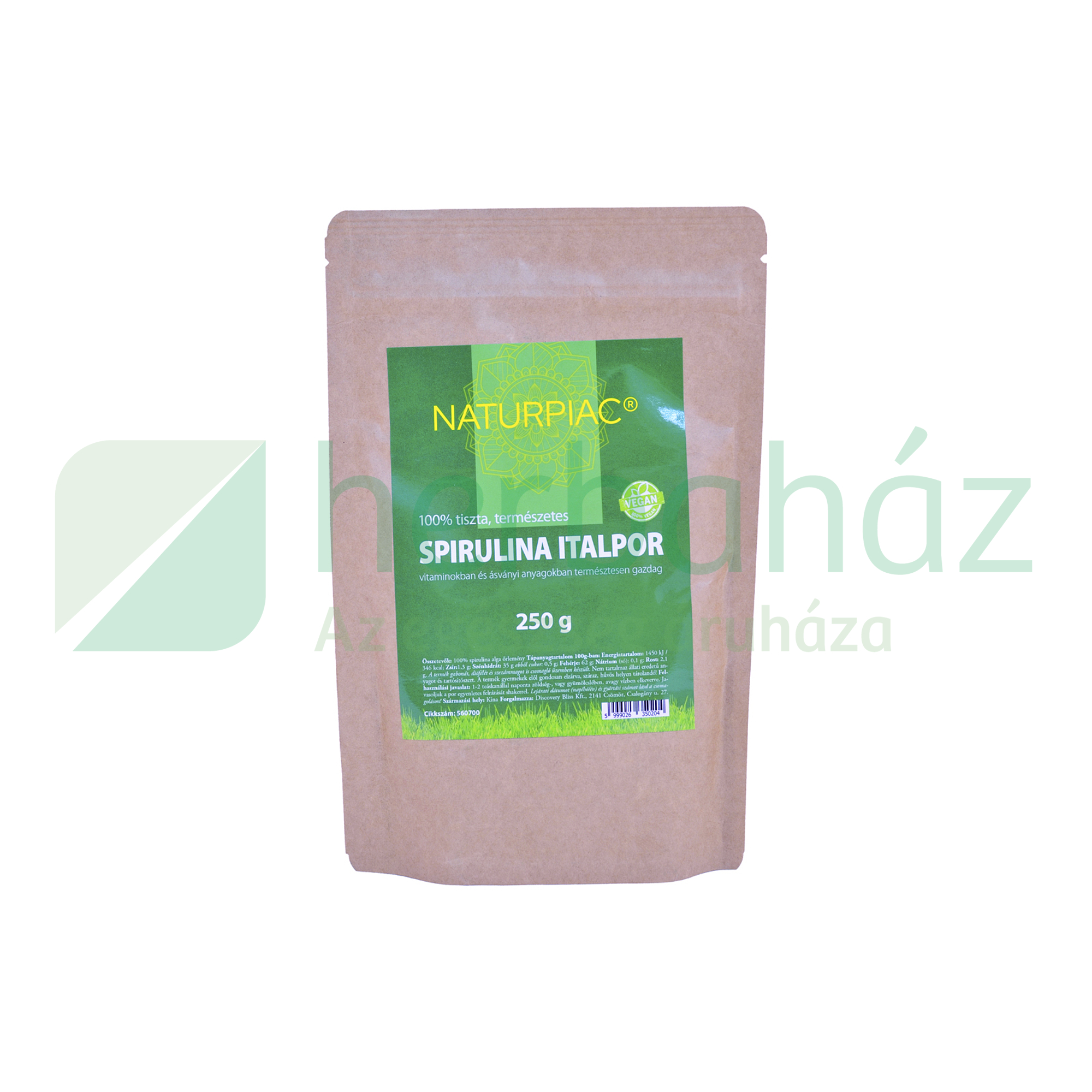 NATURPIAC SPIRULINA ITALPOR 250G