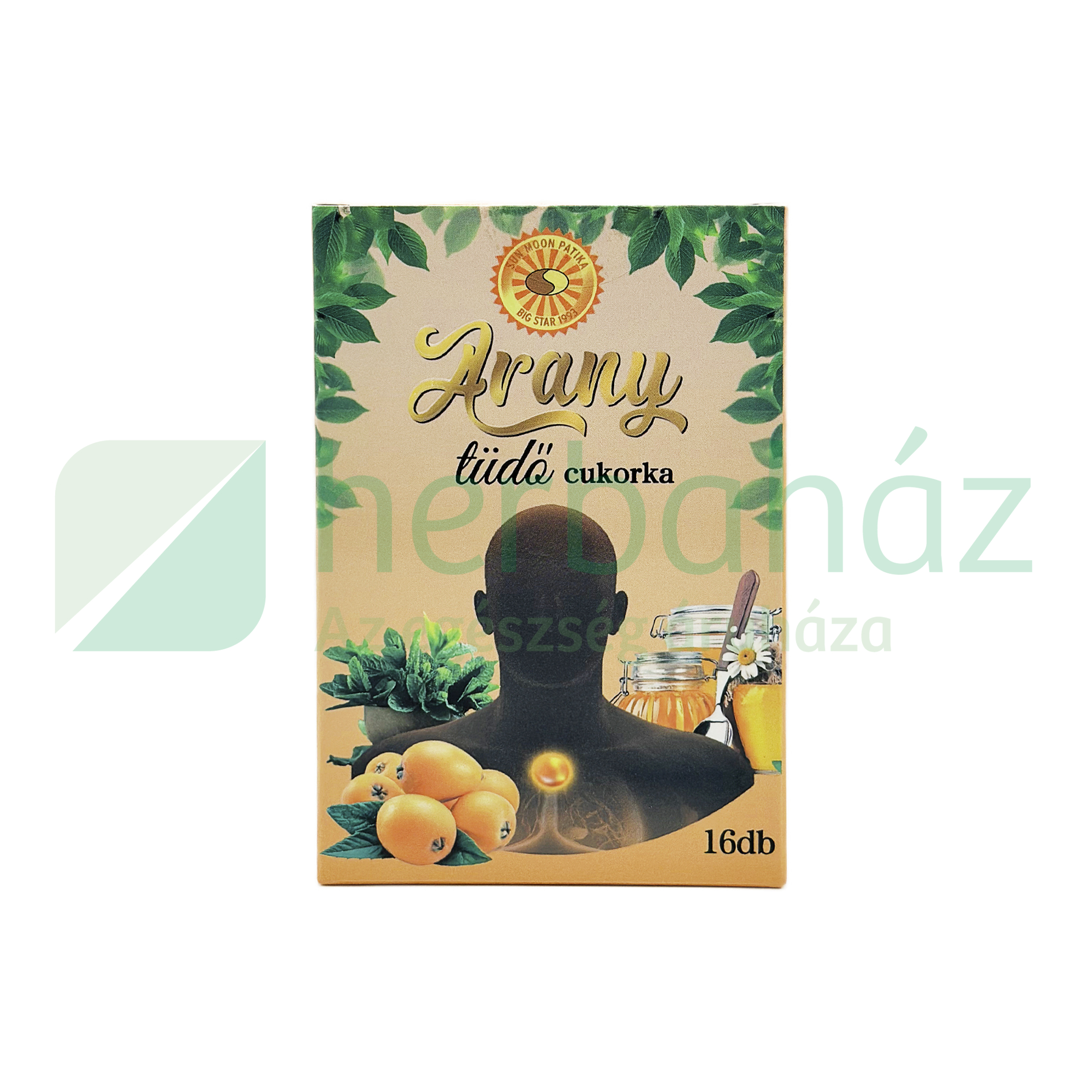 SUN MOON ARANY TÜDŐ TOROKCUKORKA 16DB