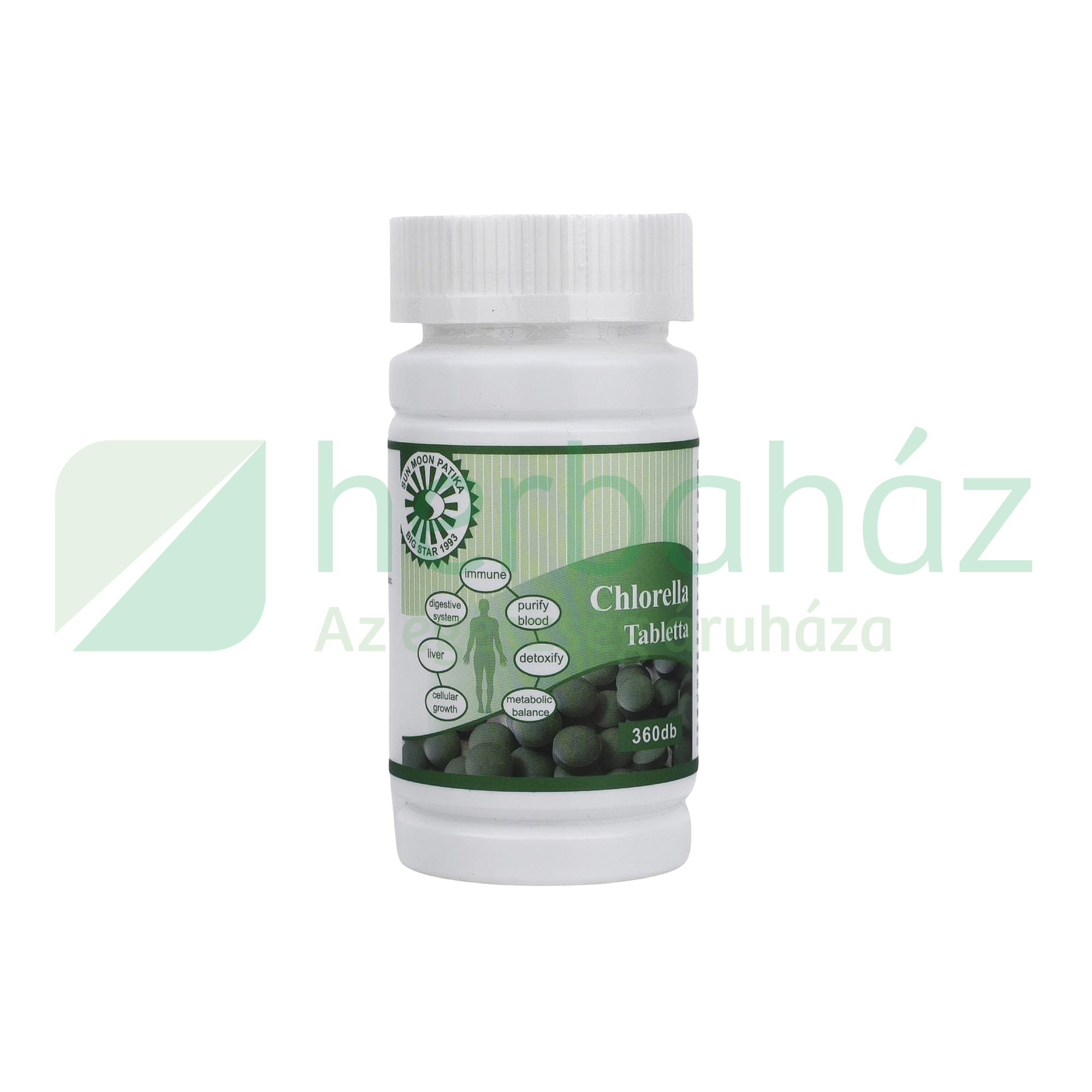 SUN MOON CHLORELLA ALGA TABLETTA 360DB