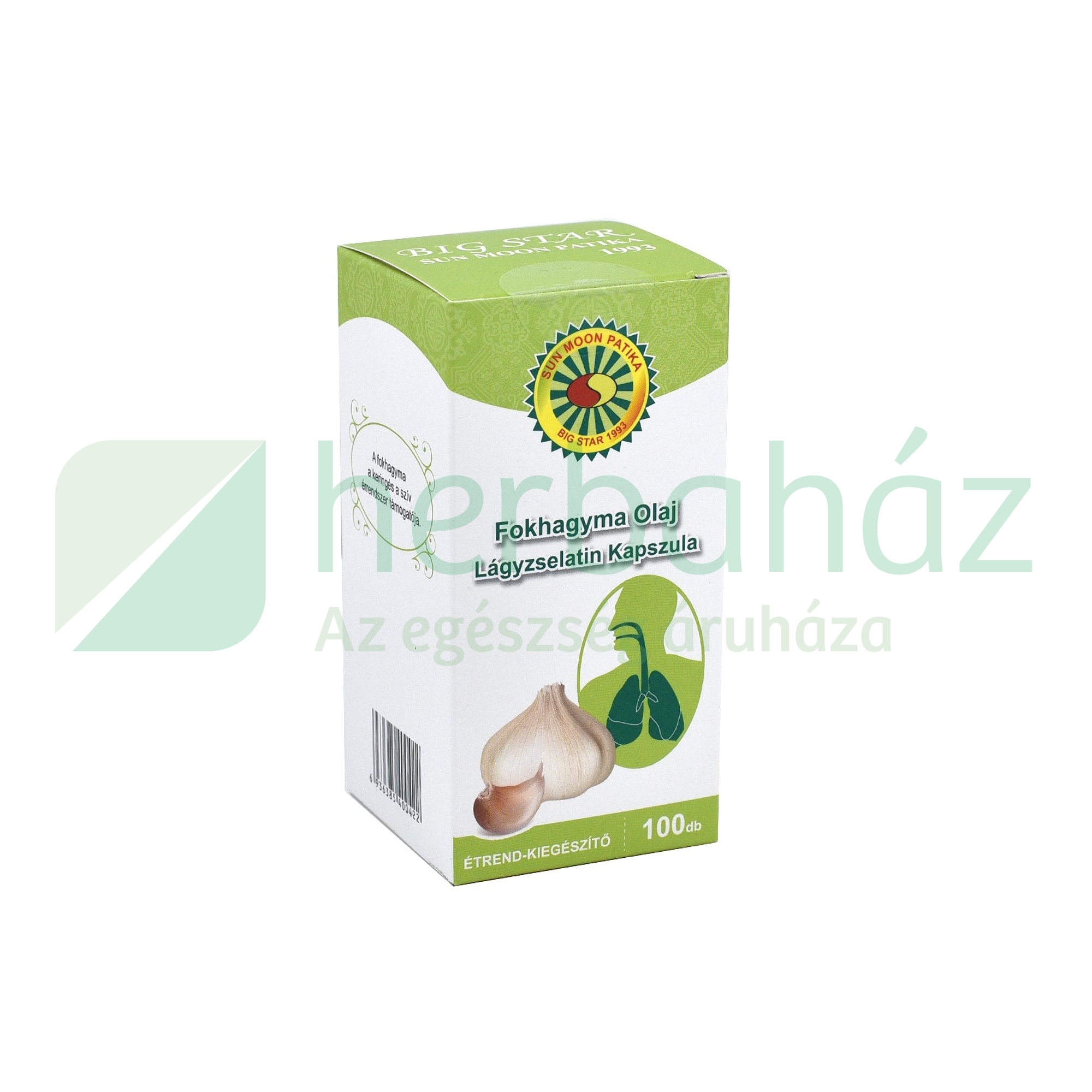 SUN MOON FOKHAGYMA 350MG KAPSZULA 100DB