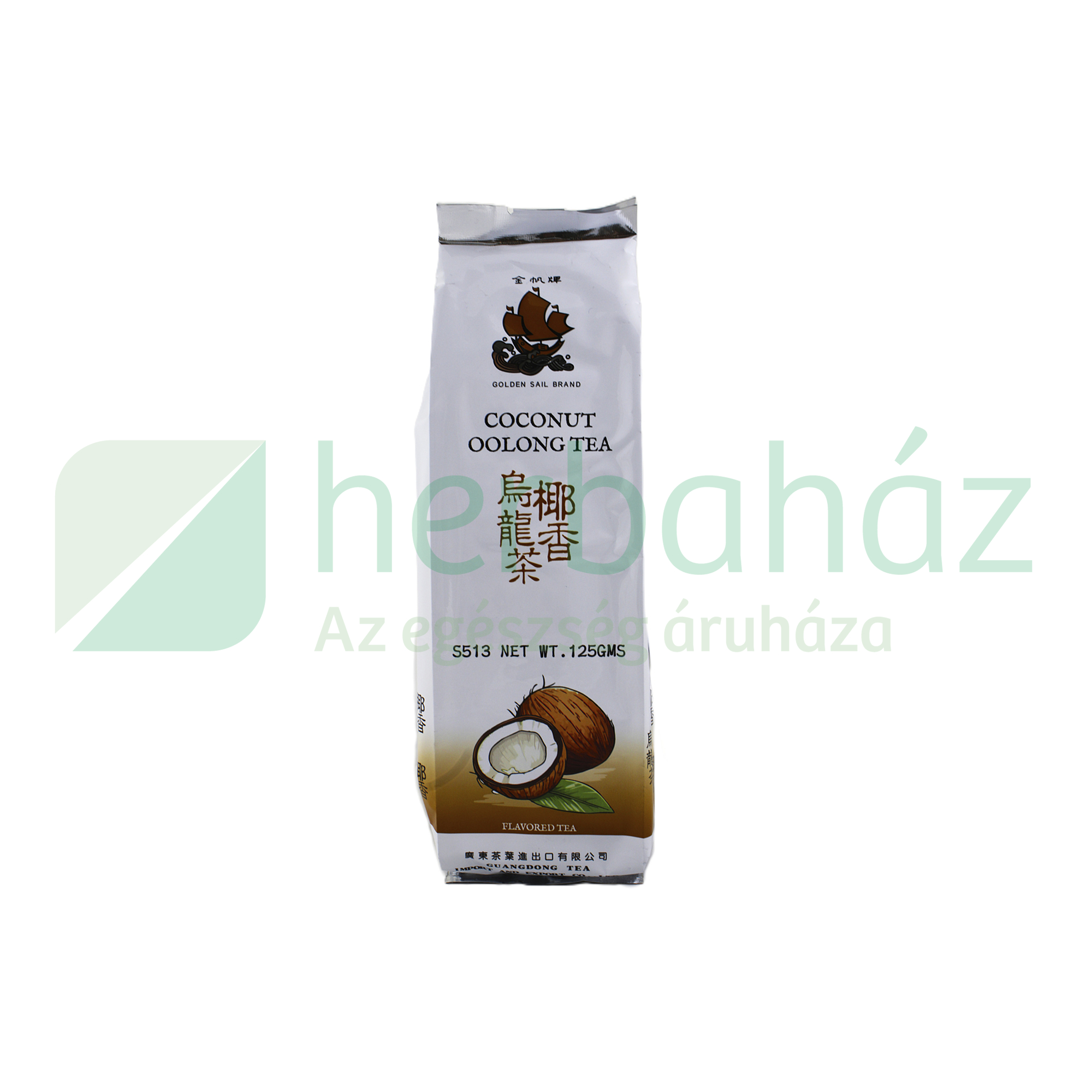 SUN MOON GOLDEN SAIL OOLONG TEA KÓKUSZ GYÜMÖLCS KIVONATTAL, SZÁLAS 125G