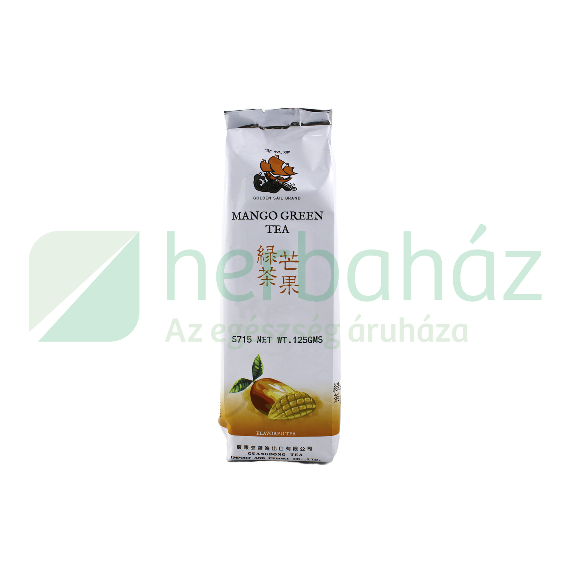 SUN MOON GOLDEN SAIL ZÖLD TEA MANGÓ GYÜMÖLCS KIVONATTAL, SZÁLAS 125G
