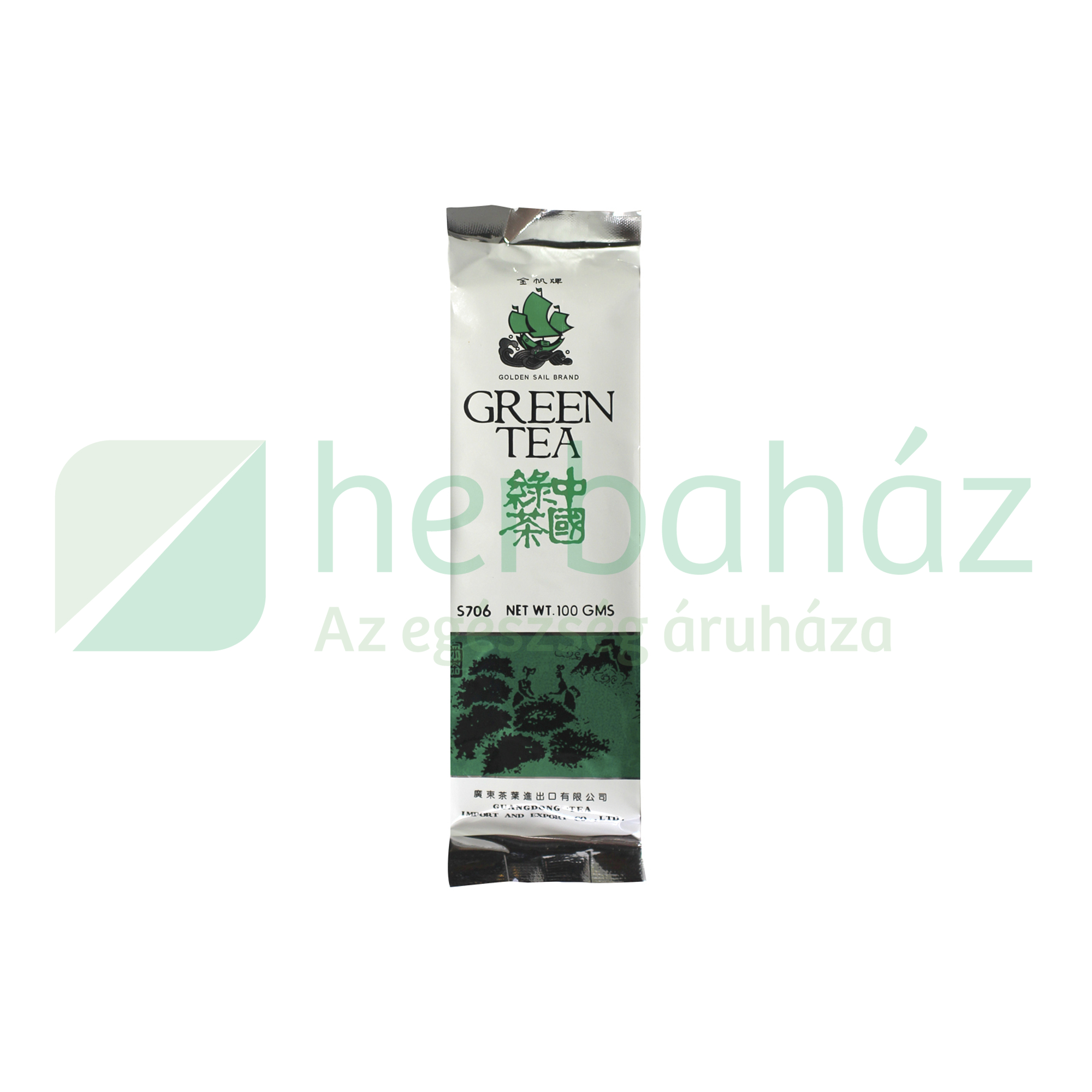 SUN MOON GOLDEN SAIL ZÖLD TEA SZÁLAS 100G