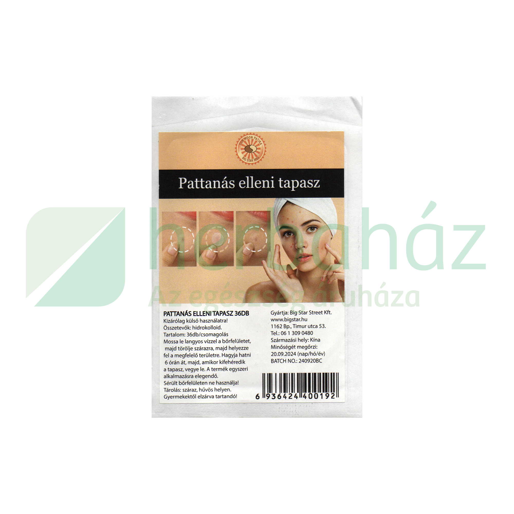 SUN MOON PATTANÁS ELLENI TAPASZ 36DB