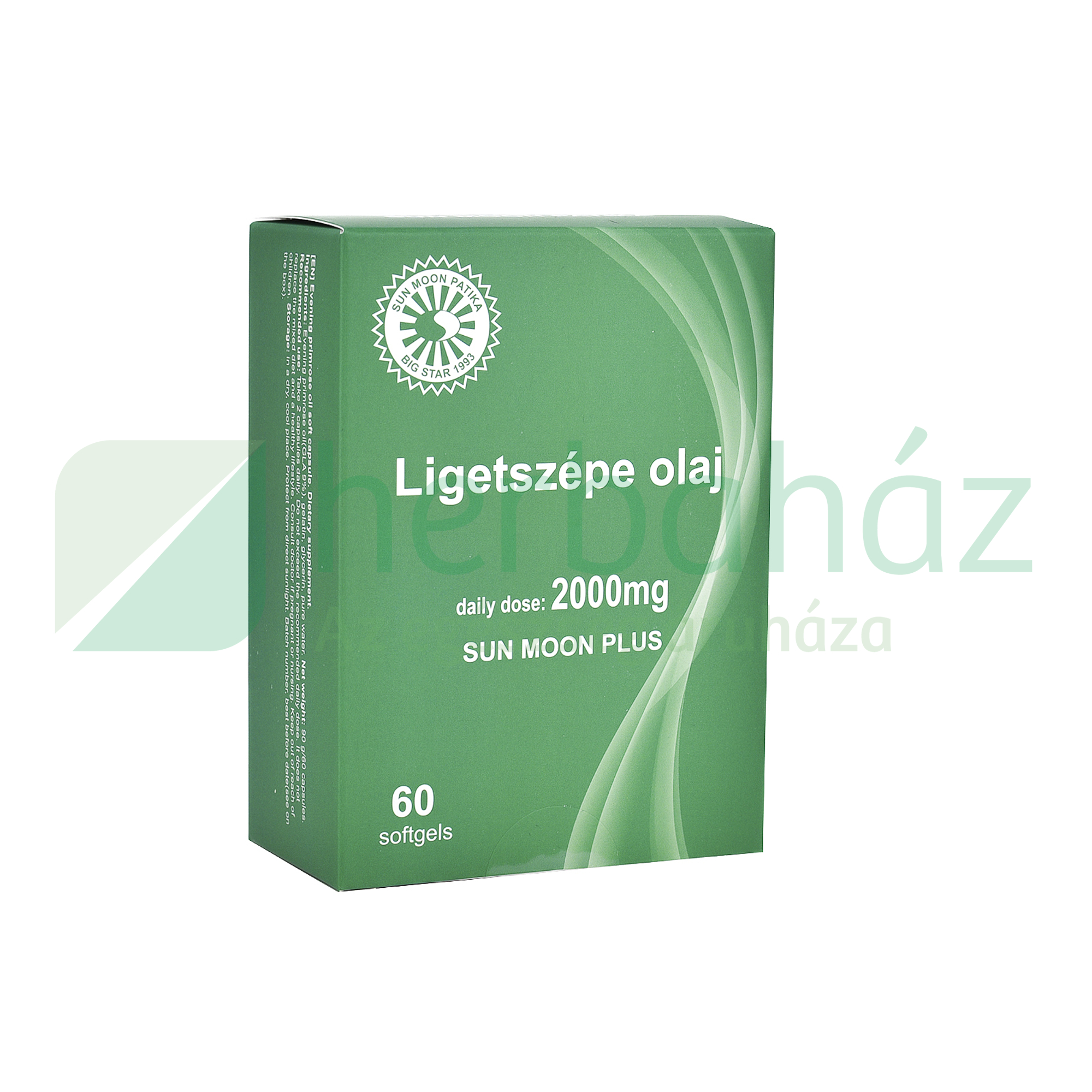 SUN MOON PLUS LIGETSZÉPE OLAJ ÉTREND-KIEGÉSZÍTŐ KAPSZULA 60DB