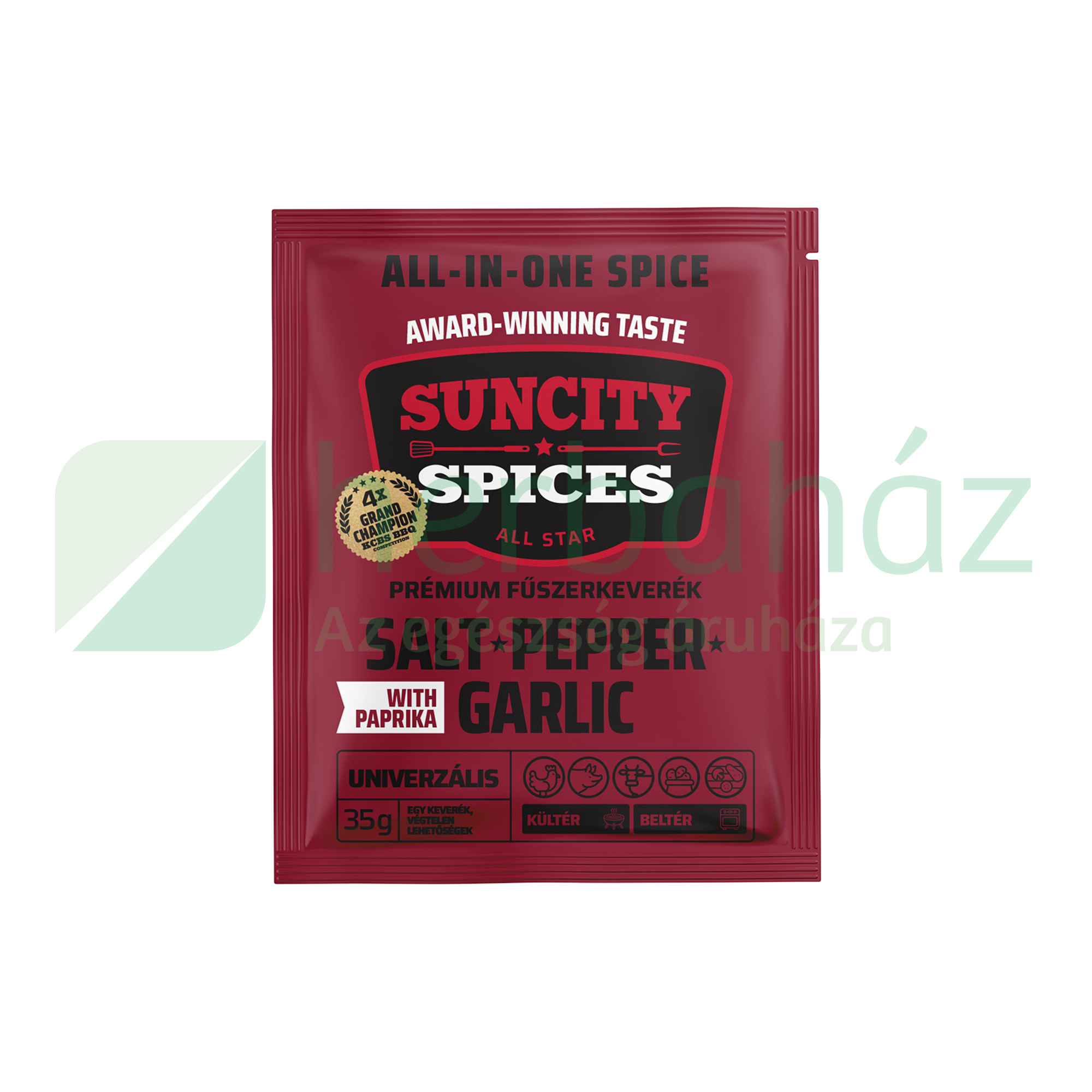 SUNCITY SPICES SALT-PEPPER-GARLIC PAPRIKÁVAL 35G