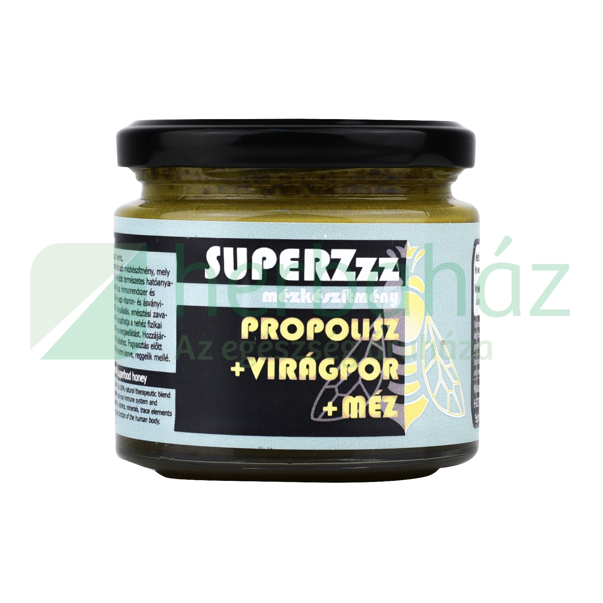 SUPERZZZ - PROPOLISZOS MÉZKÉSZÍTMÉNY - PROPOLISZ+VIRÁGPOR+MÉZ 250G