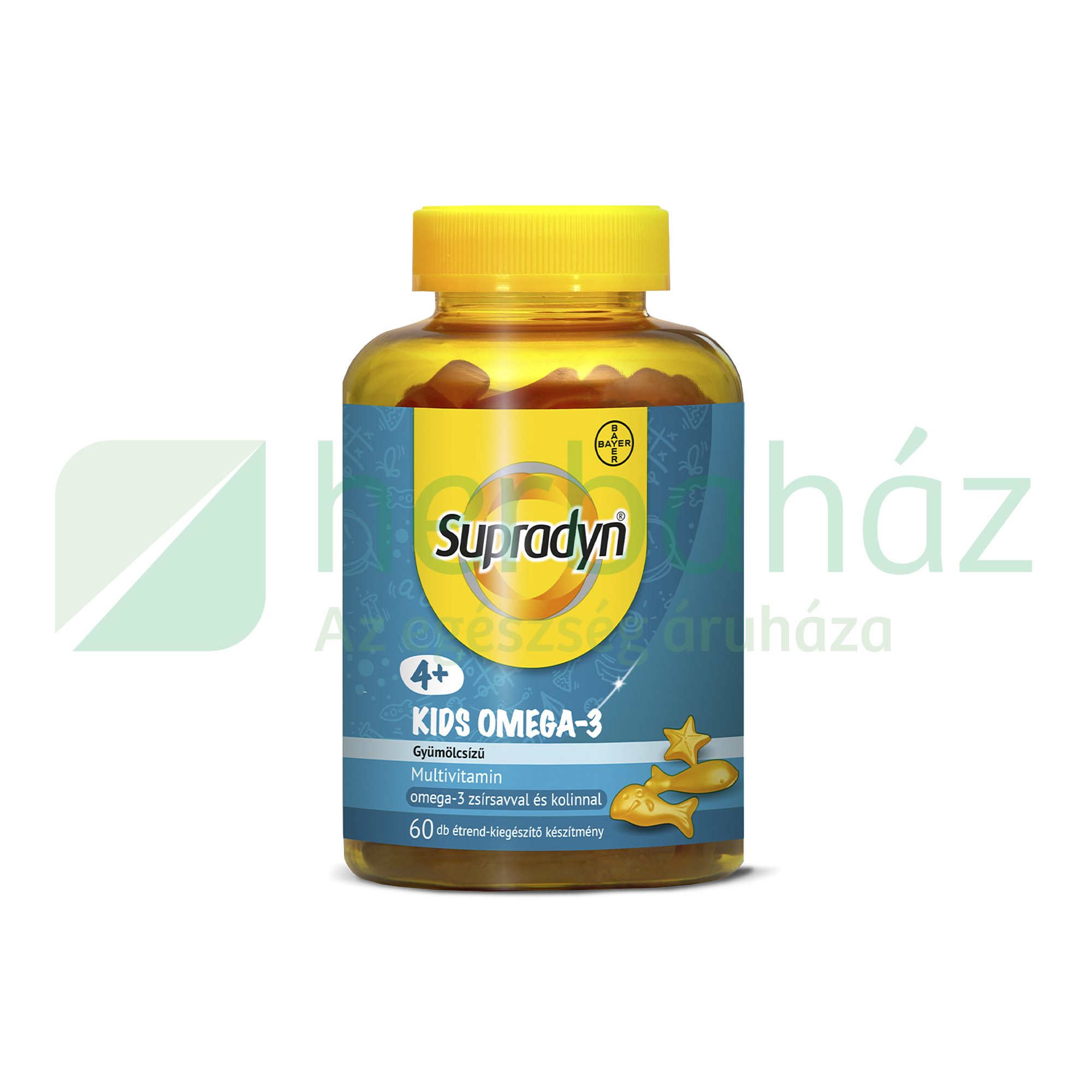 SUPRADYN KIDS VITAMINOKAT OMEGA-3-ZSÍRSAVAT ÉS KOLINT TARTALMAZÓ 60DB