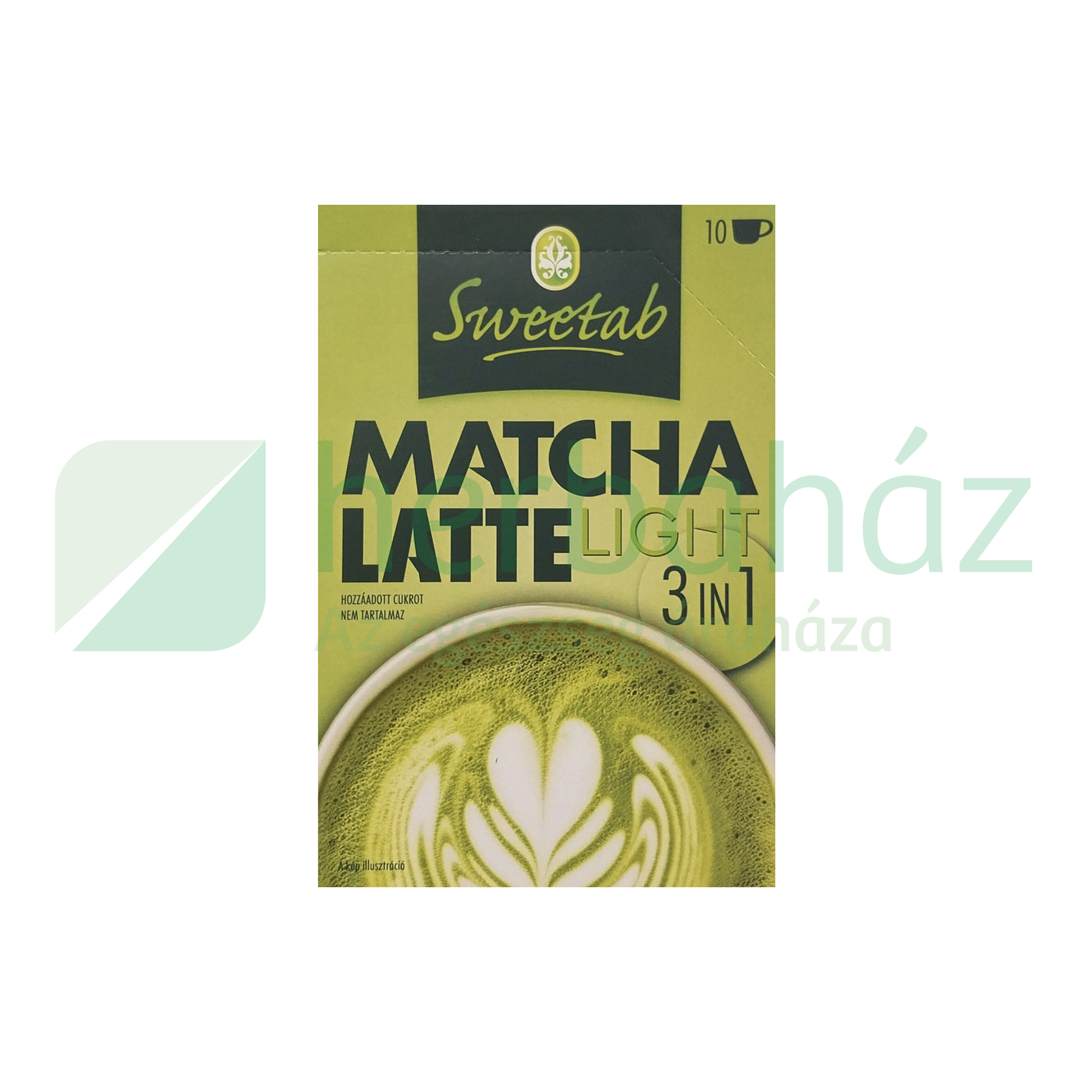 SWEETAB MATCHA LATTE 3 IN1 ZÖLDTEA ALAPÚ INSTANT ITALPOR 10X17G