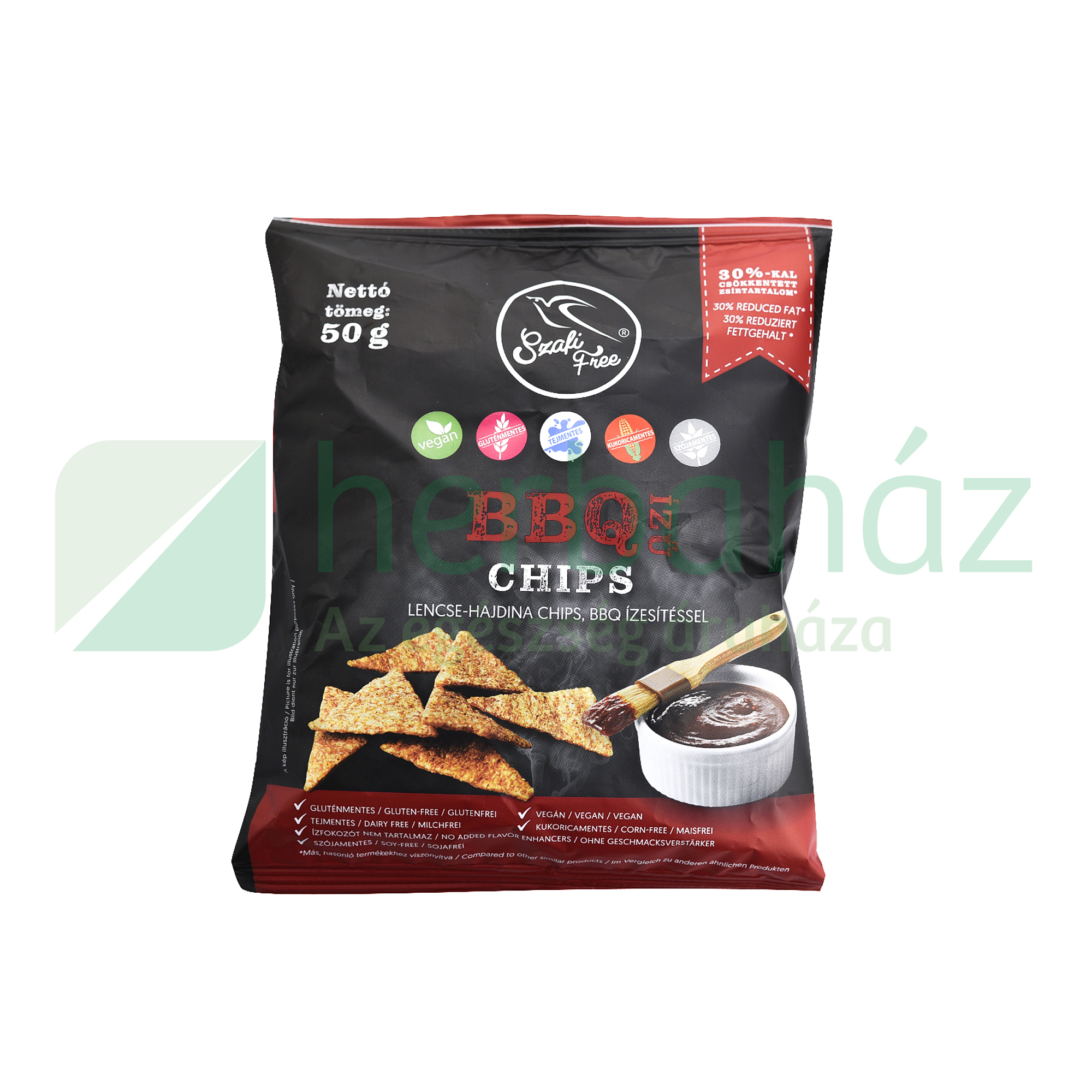 SZAFI FREE GLUTÉNMENTES BBQ ÍZŰ CHIPS 50G