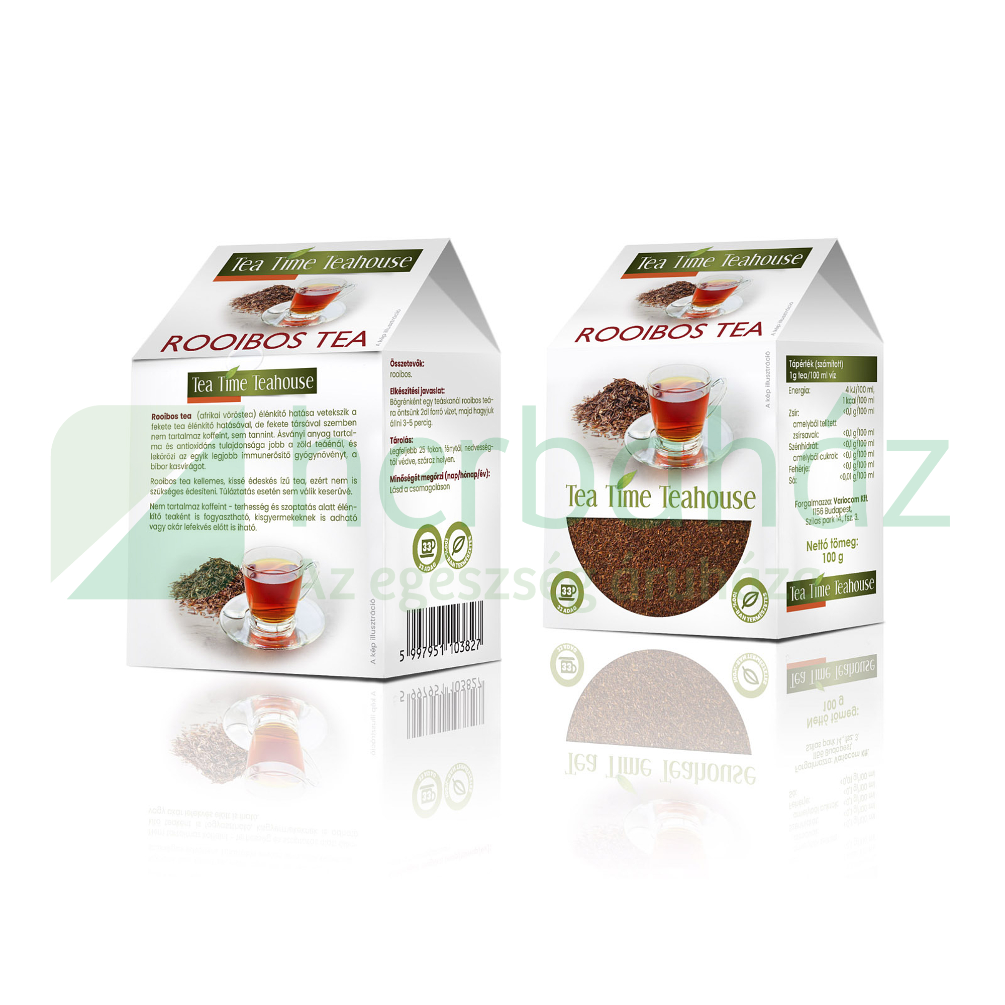 TEA TIME TEAHOUSE ROOIBOS TEA SZÁLAS 100G