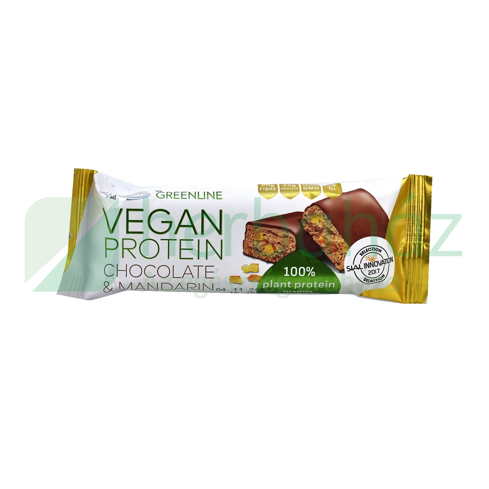 TEKMAR GREENLINE VEGÁN PROTEIN SZELET CSOKOLÁDÉS-MANDARINOS 40G