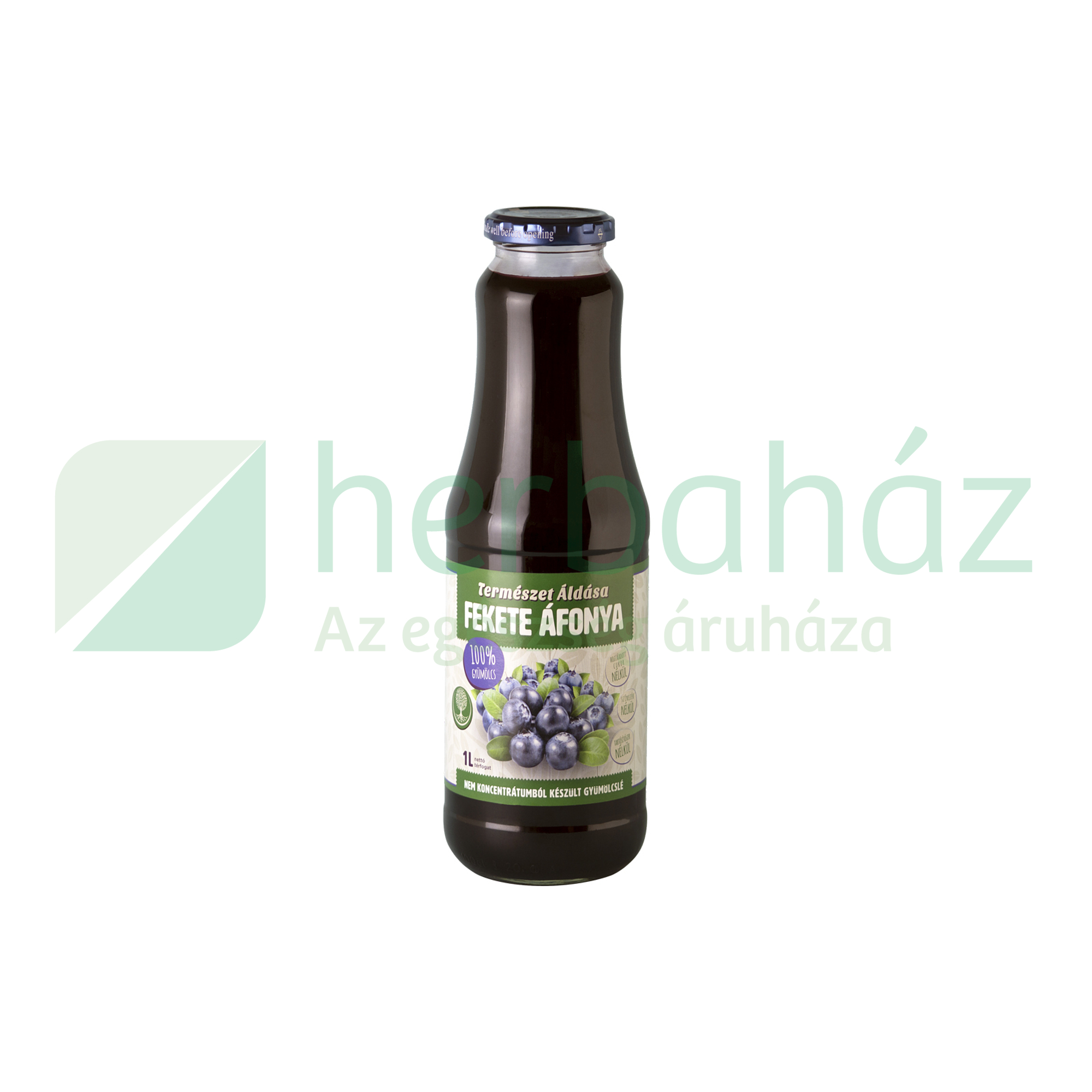 TERMÉSZET ÁLDÁSA GYÜMÖLCSLÉ FEKETE ÁFONYA 100% 1000ML DRS+50FT BETÉTDÍJ