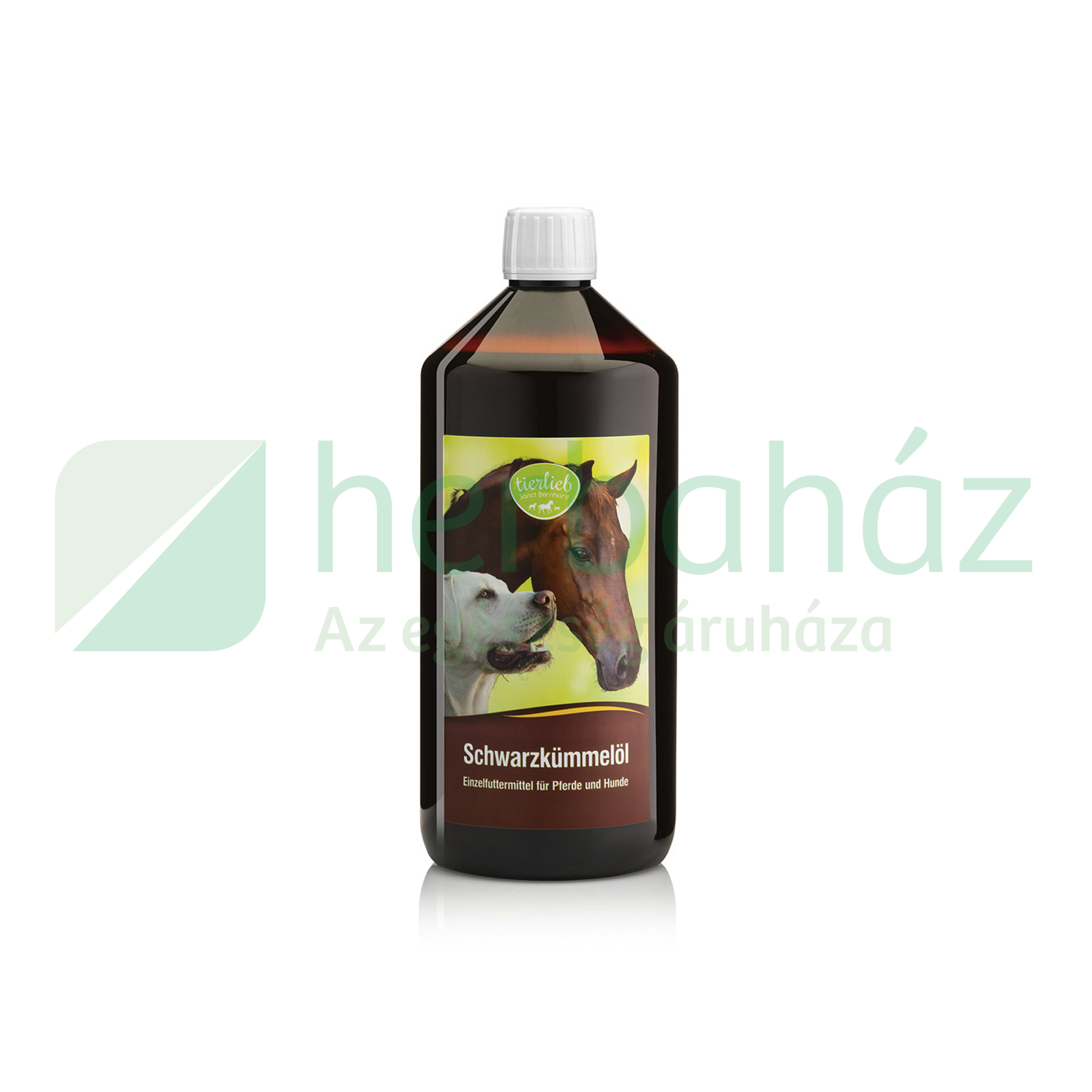 TIERLIEB 100%-OS TISZTASÁGÚ FEKETEKÖMÉNYMAG OLAJ LOVAKNAK ÉS KUTYÁKNAK 1000ML