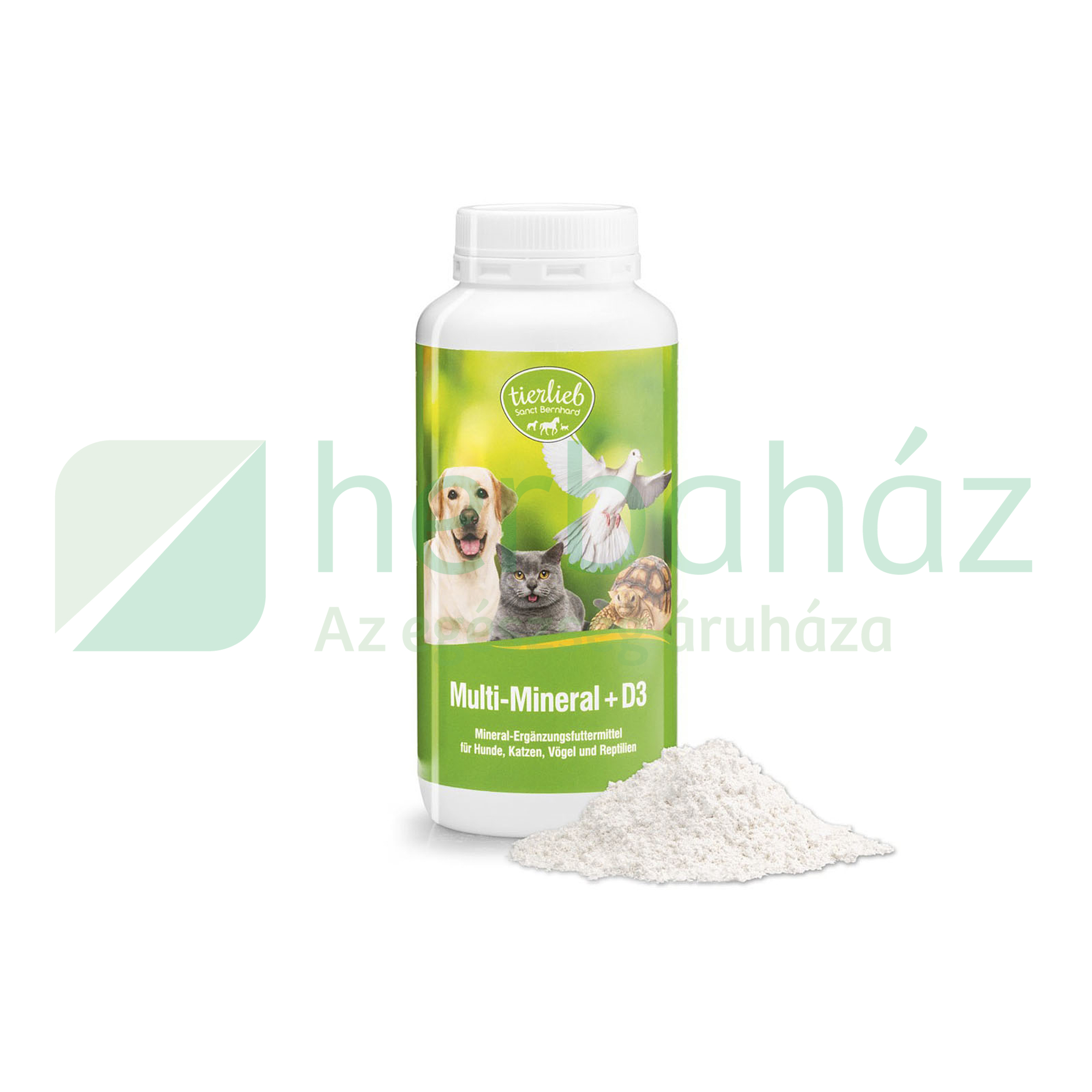 TIERLIEB MULTI ÁSVÁNYI ANYAG + D3 VITAMIN POR KUTYÁKNAK, MACSKÁKNAK 200G