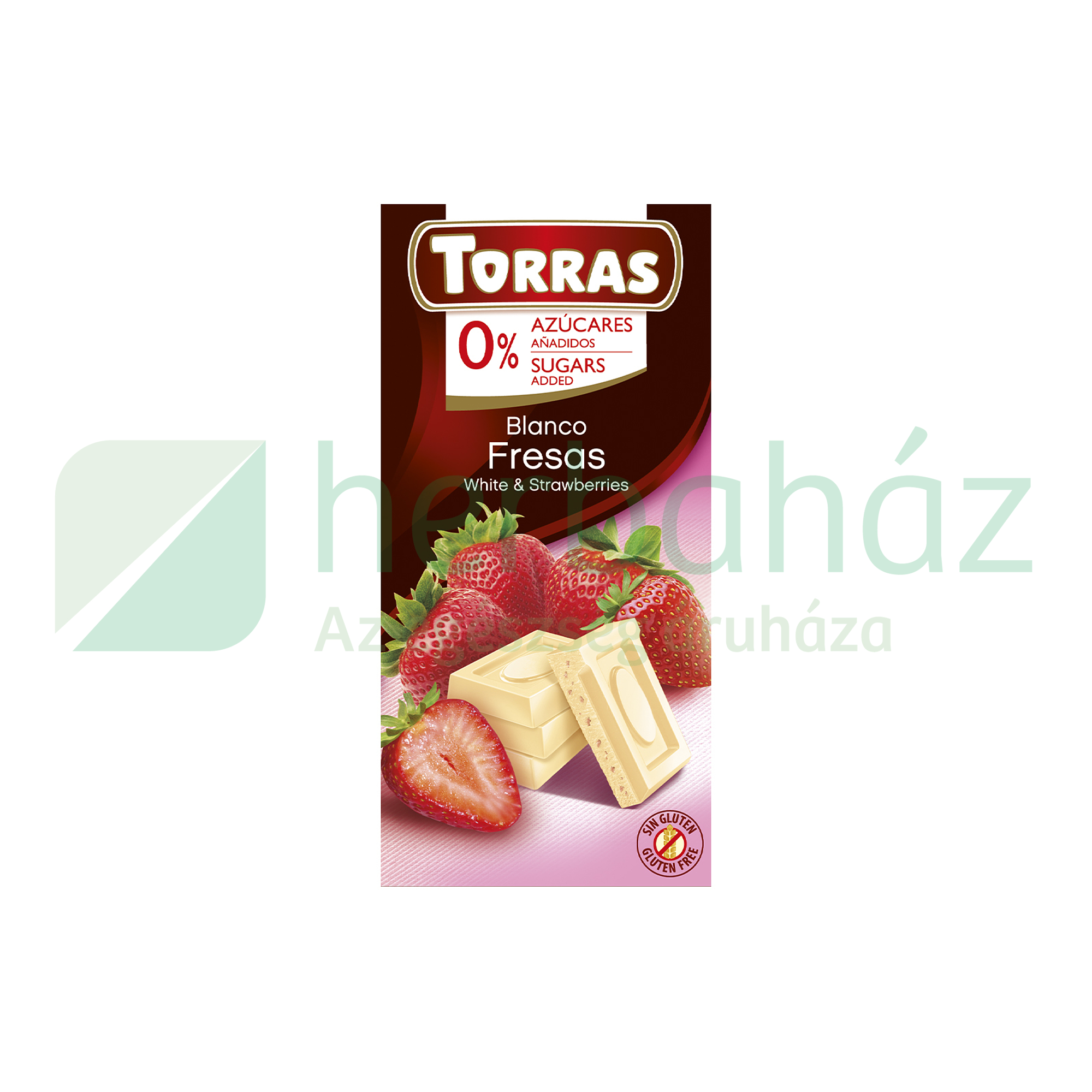 TORRAS HOZZÁADOTT CUKOR NÉLKÜL EPRES FEHÉRCSOKOLÁDÉ 75G