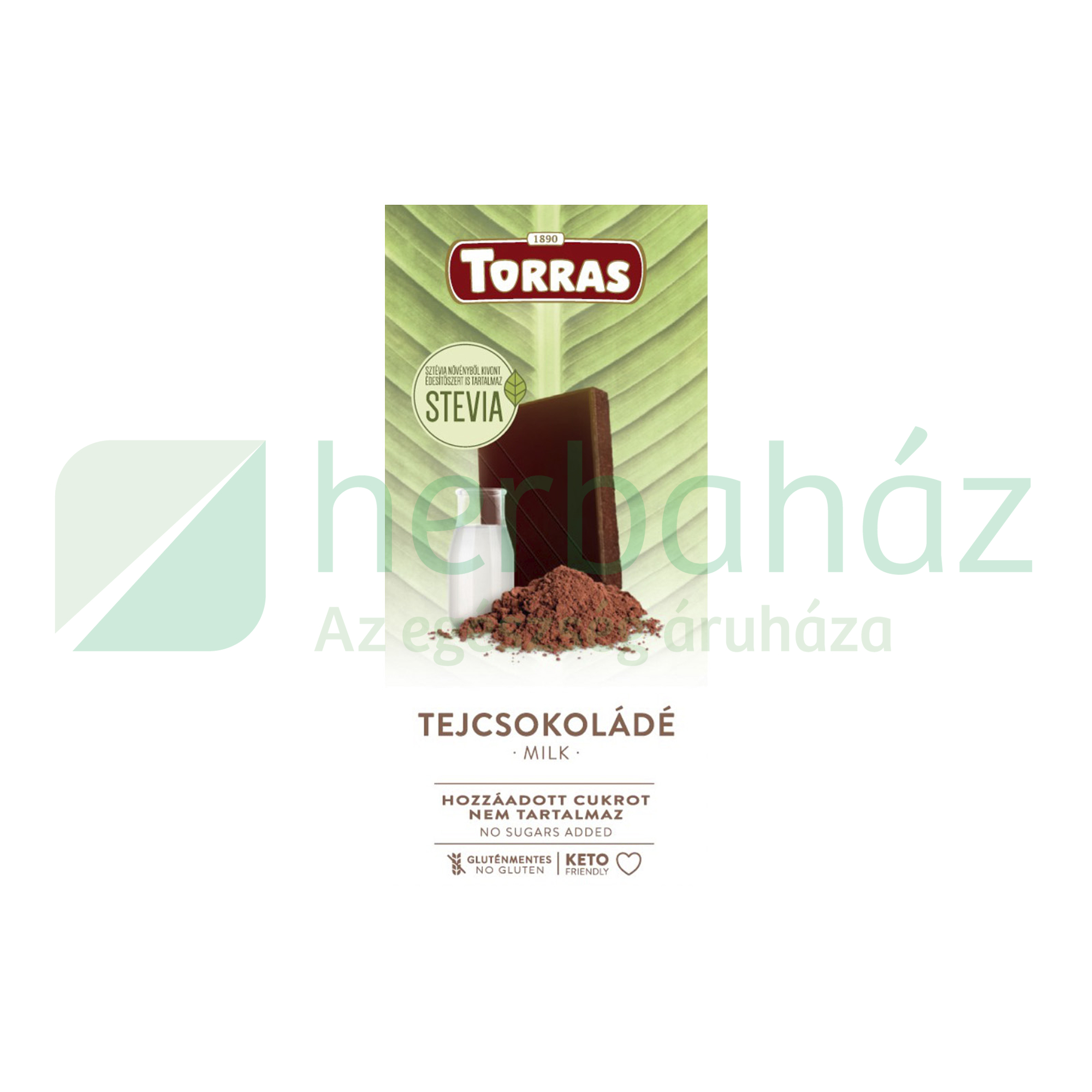 TORRAS TEJCSOKOLÁDÉ HOZZÁADOTT CUKOR NÉLKÜL 100G
