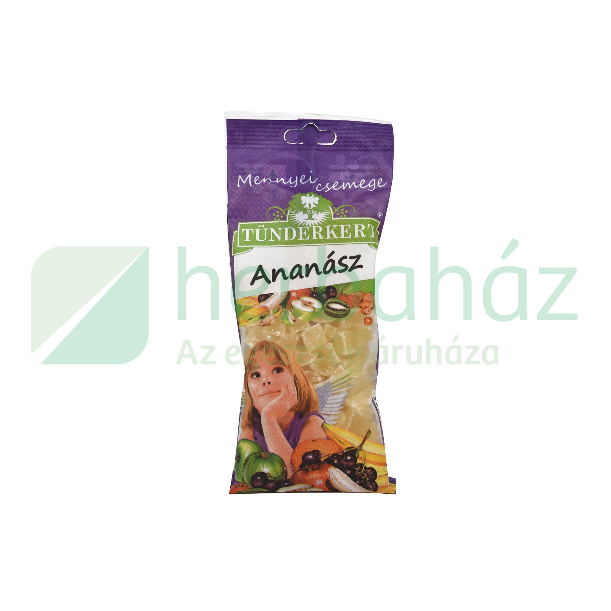 TÜNDÉRKERT SZÁRÍTOTT ANANÁSZKOCKA 100G