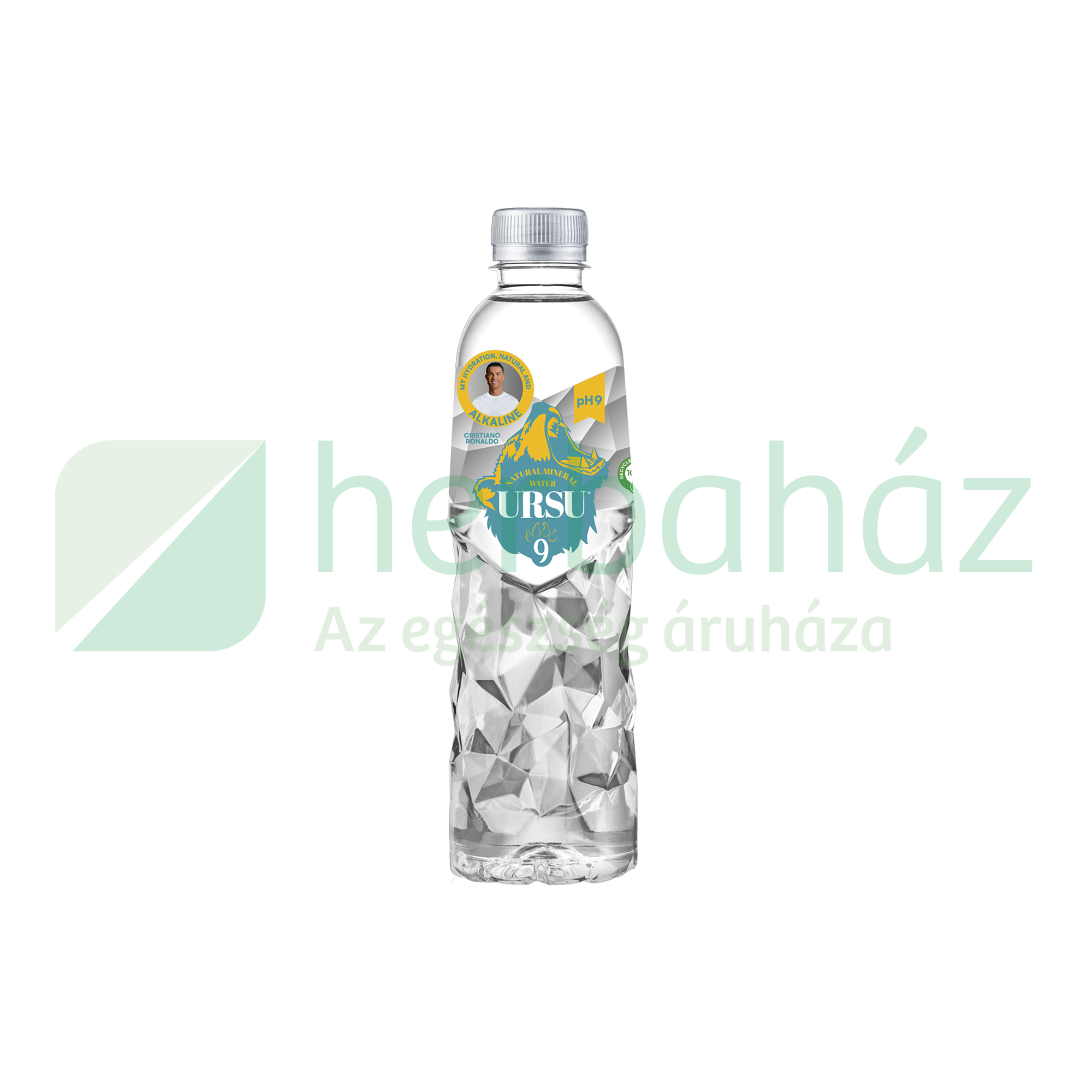 URSU9 TERMÉSZETESEN LÚGOS ÁSVÁNYVÍZ 500ML DRS+50FT BETÉTDÍJ