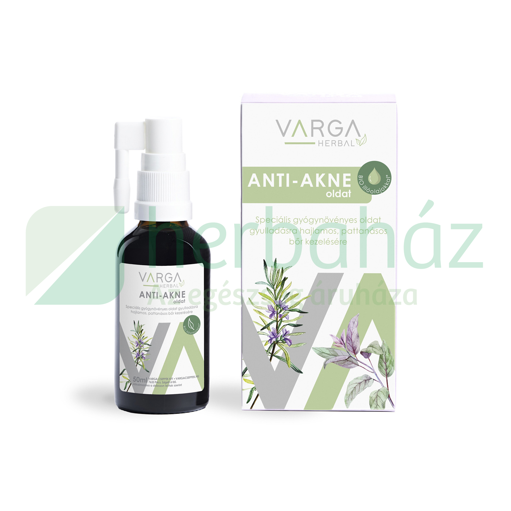 VARGA HERBAL ANTI-AKNE SPECIÁLIS GYÓGYNÖVÉNYES OLDAT 50ML
