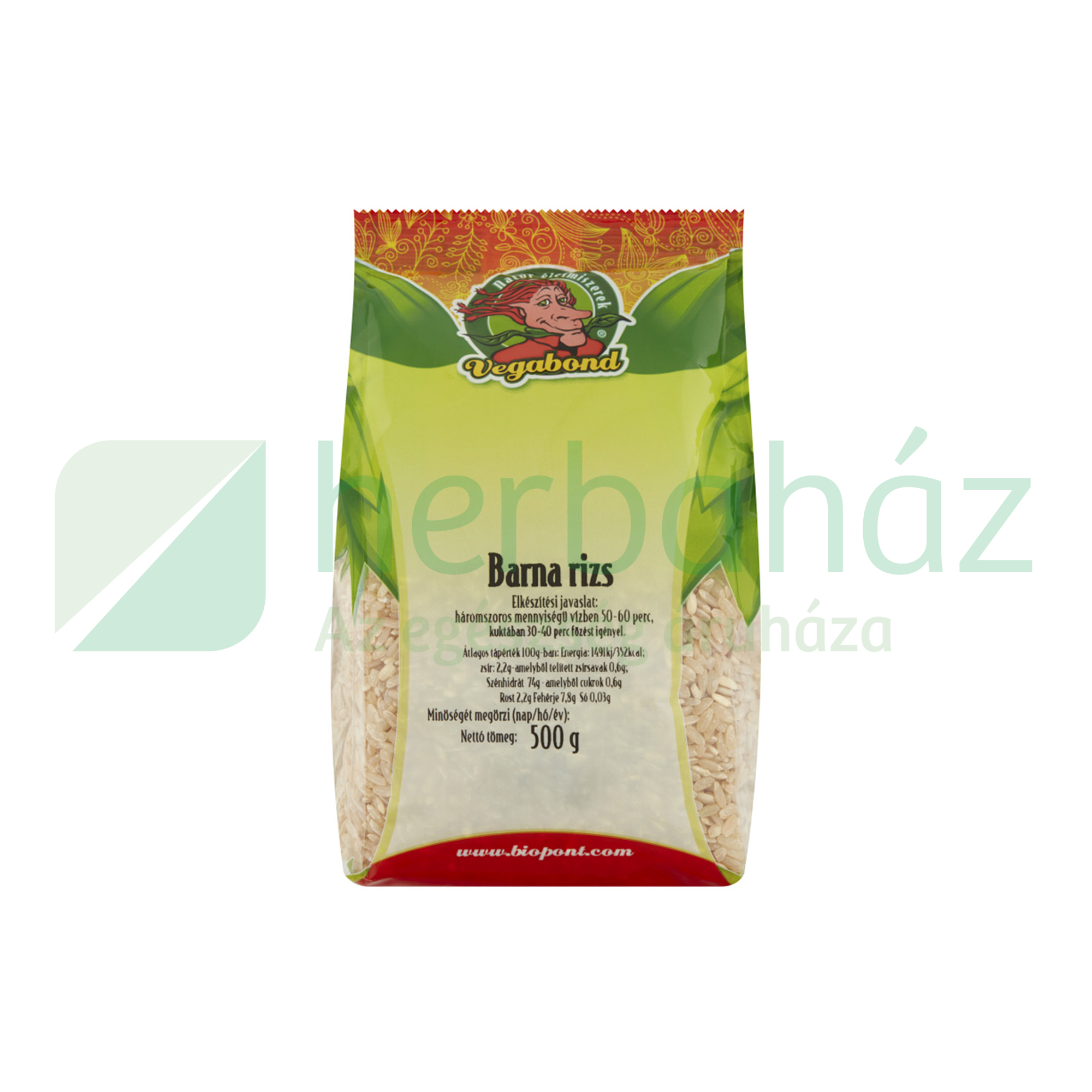 VEGABOND BARNA RIZS 500G