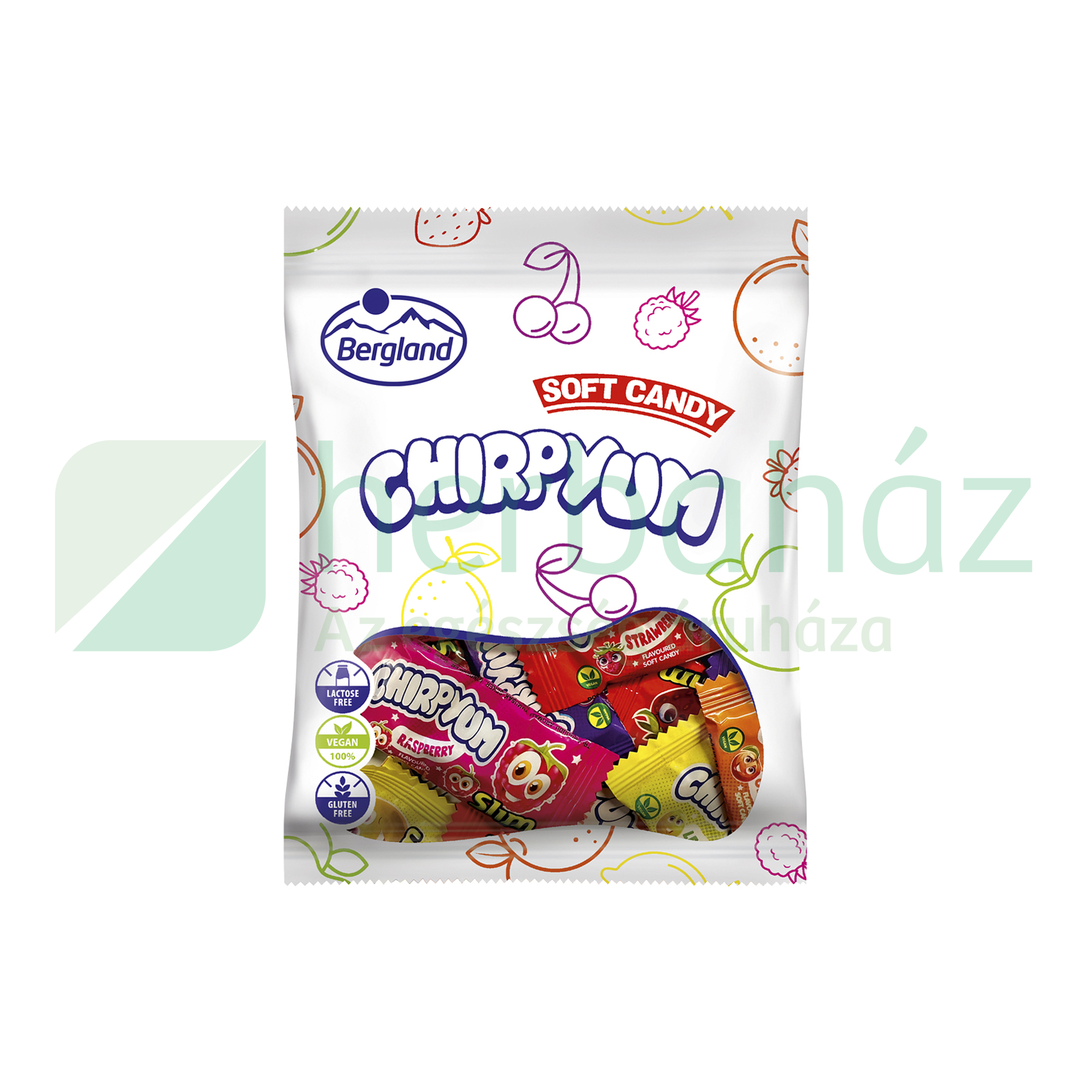 VEGAN BERGLAND CHIRPYUM PUHAKARAMELLA 80G