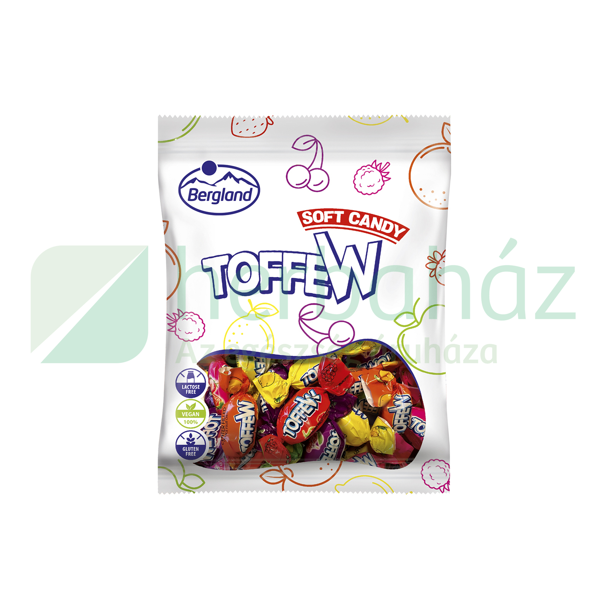 VEGAN BERGLAND TOFFEW PUHAKARAMELLA 80G