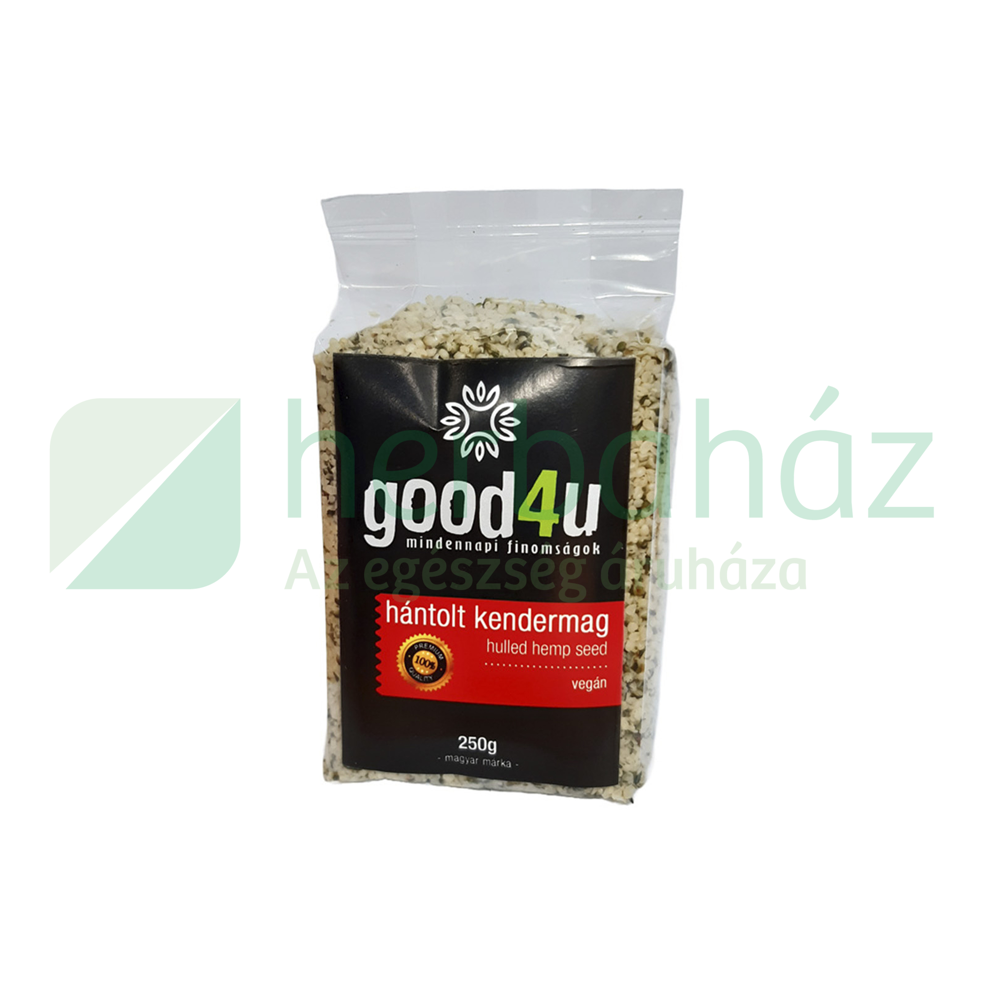 VEGAN GOOD4U MINDENNAPI FINOMSÁGOK KENDERMAG, HÁNTOLT 250G