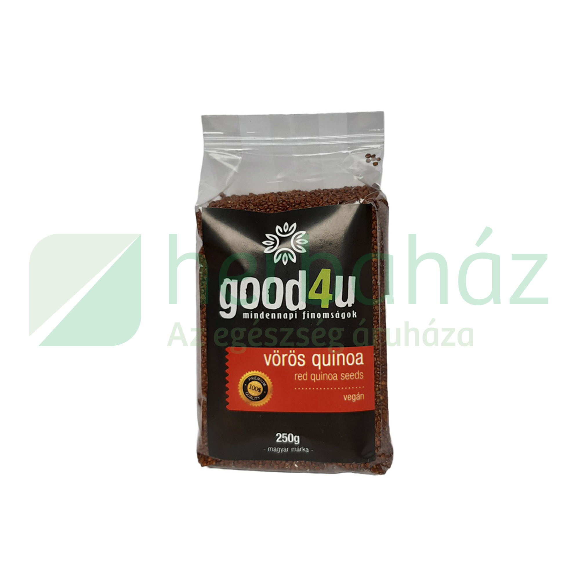 VEGAN GOOD4U MINDENNAPI FINOMSÁGOK QUINOA, VÖRÖS 250G