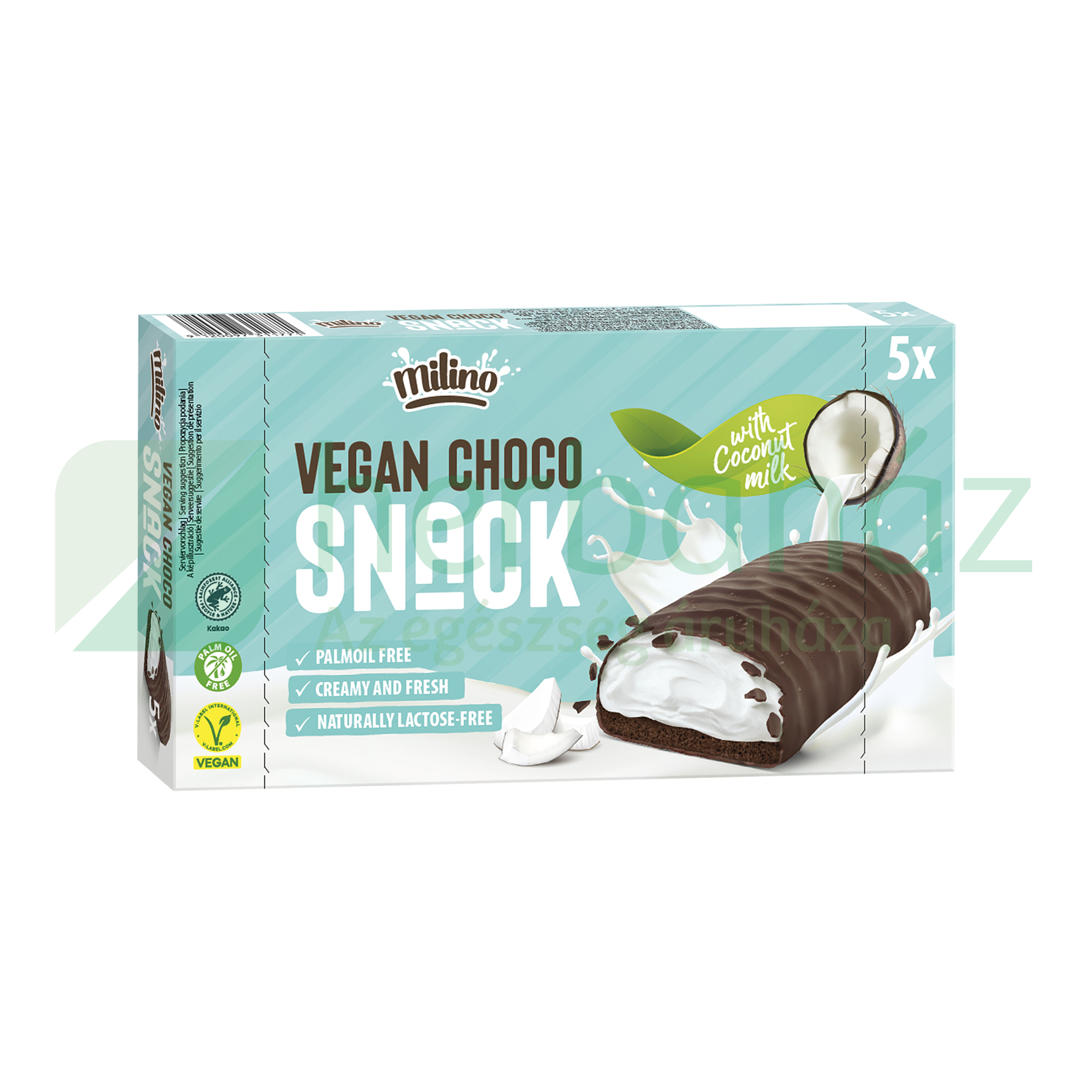 VEGAN MILINO CHOCO KÓKUSZ SNACK (5X24G) 120G[H]