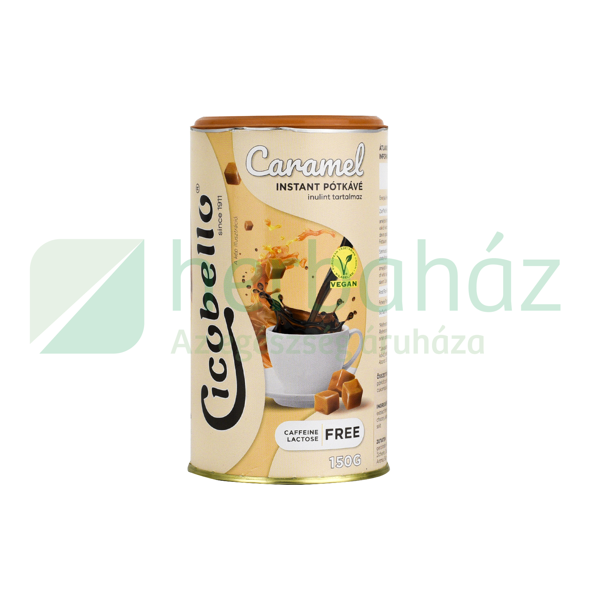 VEGAN MULTI-CIKÓRIA CICOBELLO CARAMEL INSTANT PÓTKÁVÉ 150G