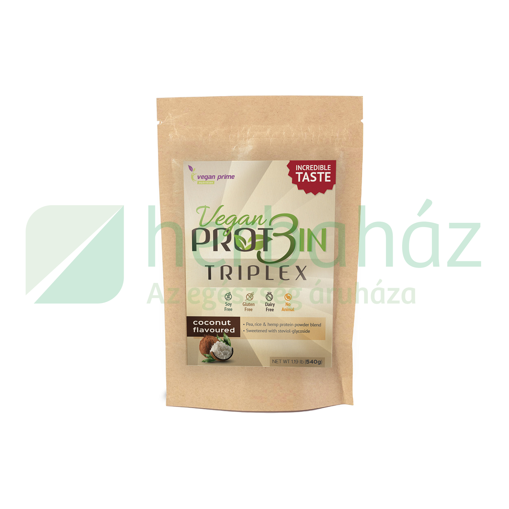 VEGAN PROT3IN TRIPLEX KÓKUSZ ÍZŰ FEHÉJE ALAPÚ ITALPOR 540G
