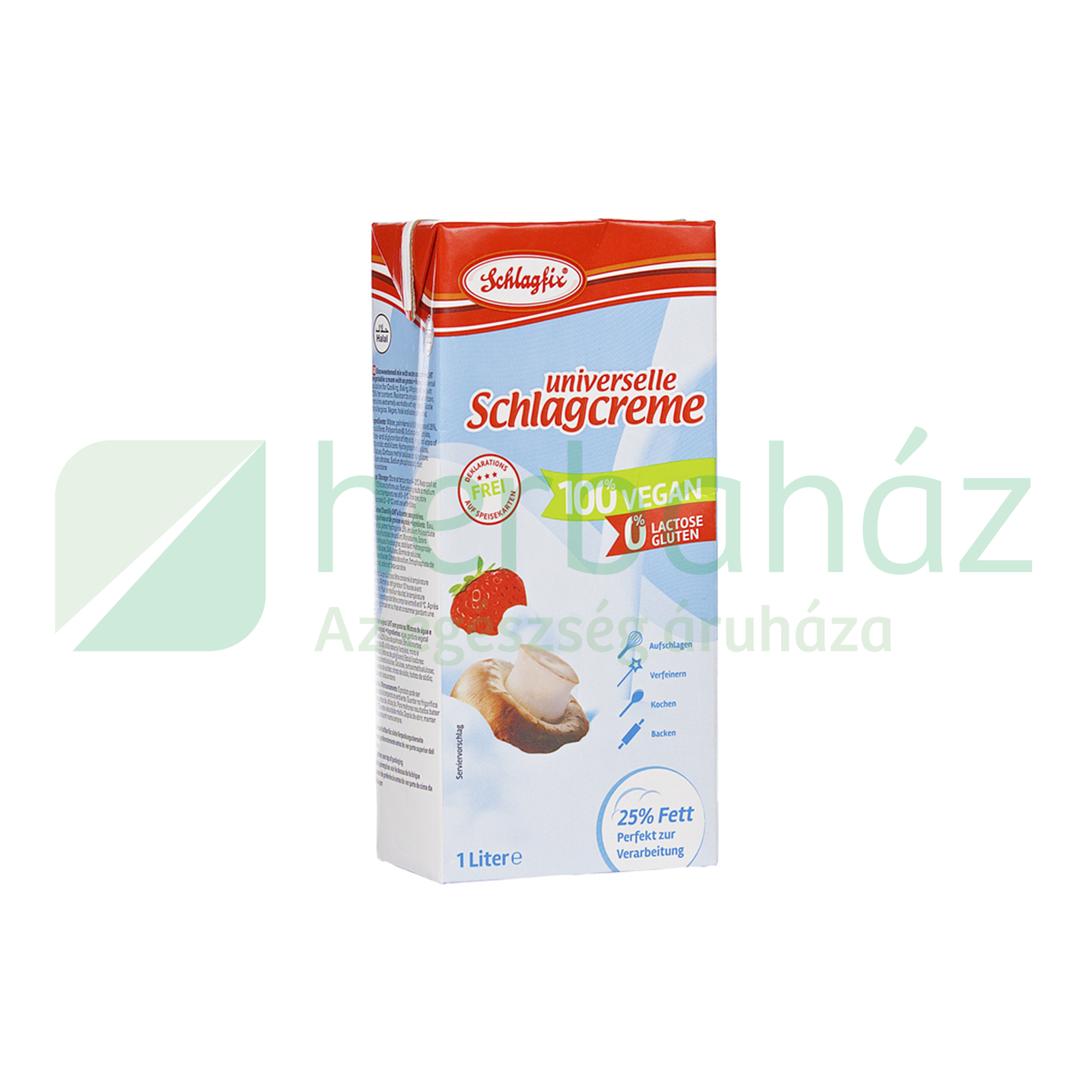 VEGAN SCHLAGFIX FŐZŐ ÉS HABKRÉM 25% 1000ML[H]