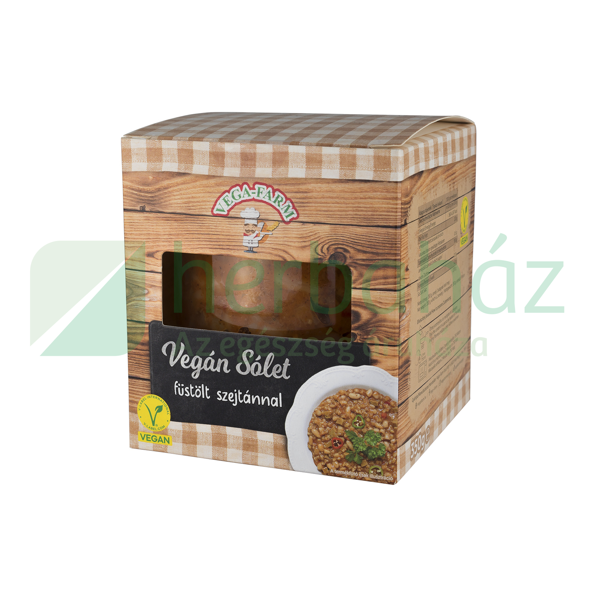 VEGAN VEGA FARM SÓLET FÜSTÖLT SZEJTÁNNAL 350G