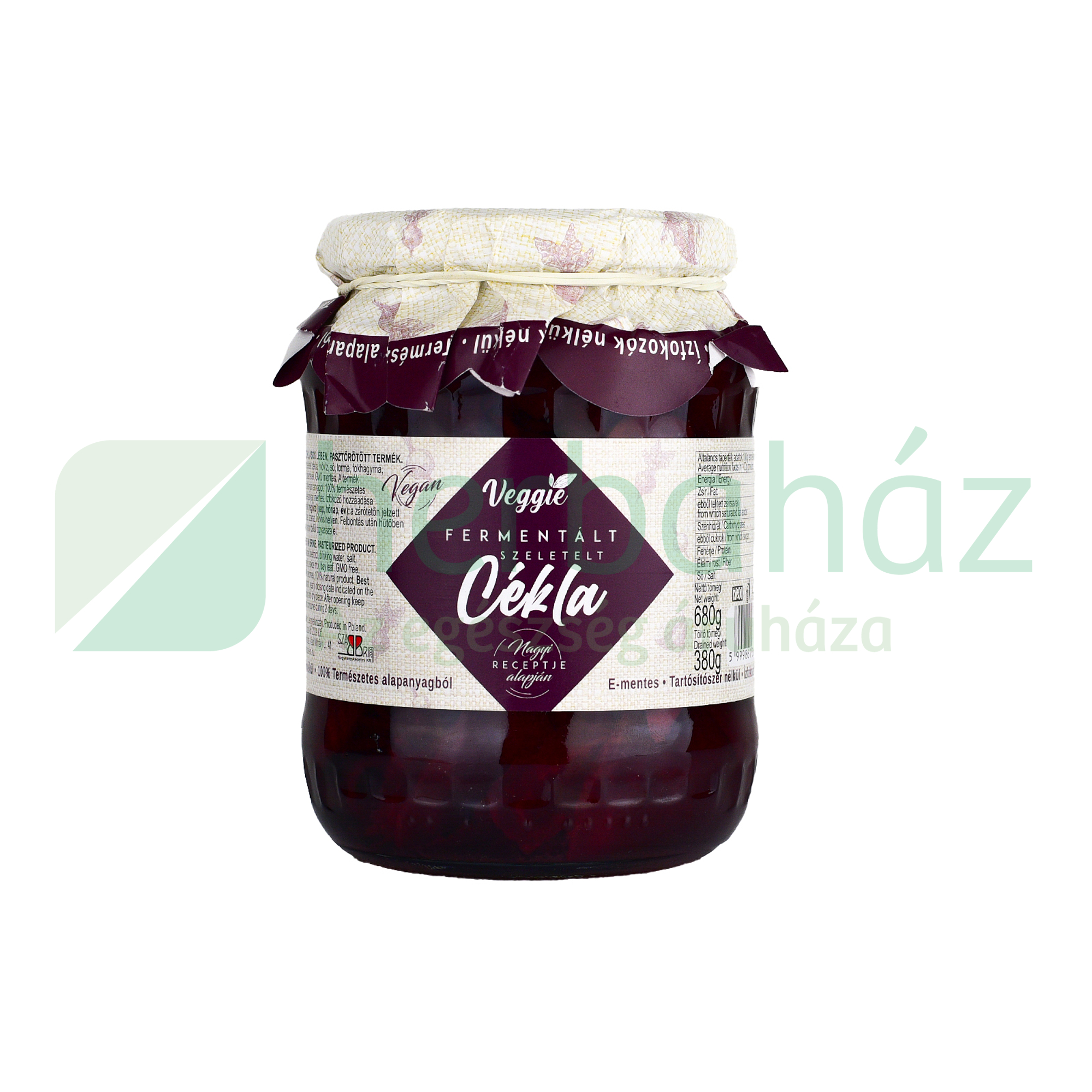 VEGAN VEGGIE FERMENTÁLT SZELETELT CÉKLA 680G