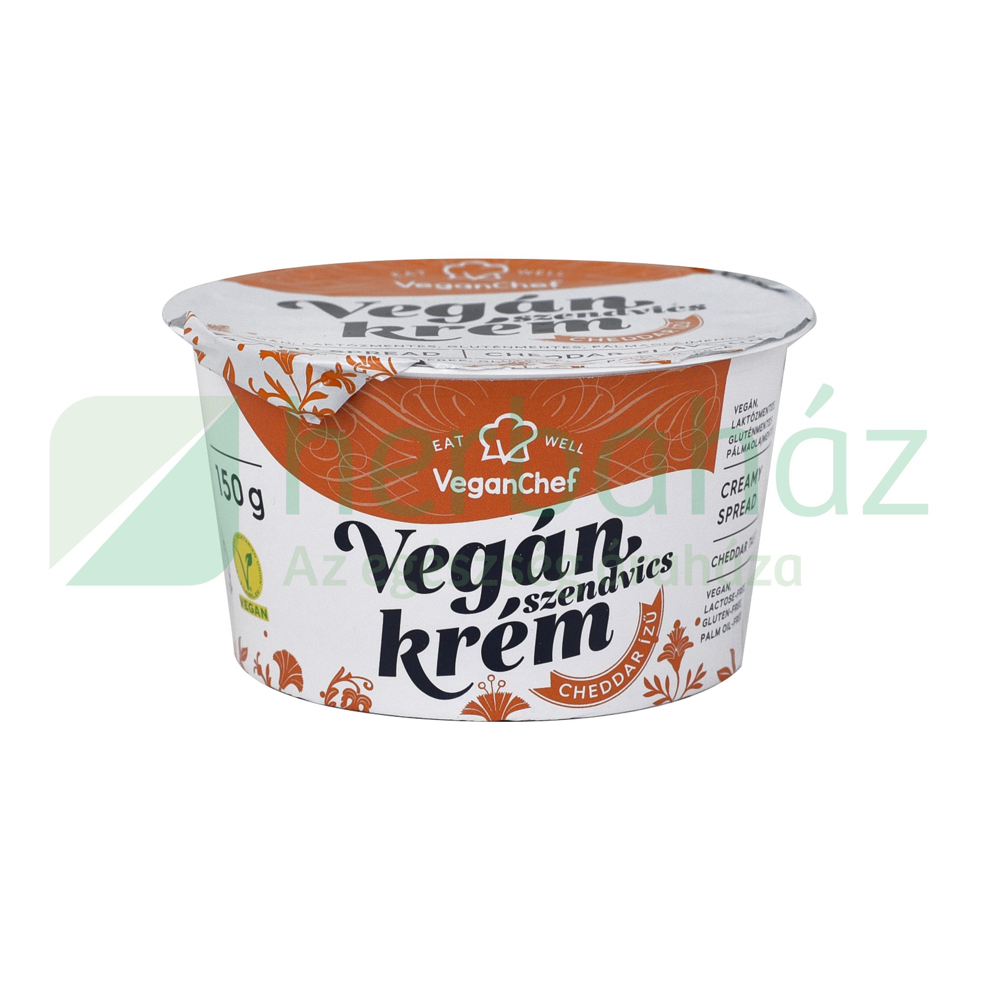 VEGANCHEF KENHETŐ NÖVÉNYI KRÉM CHEDDAR 150G [H]